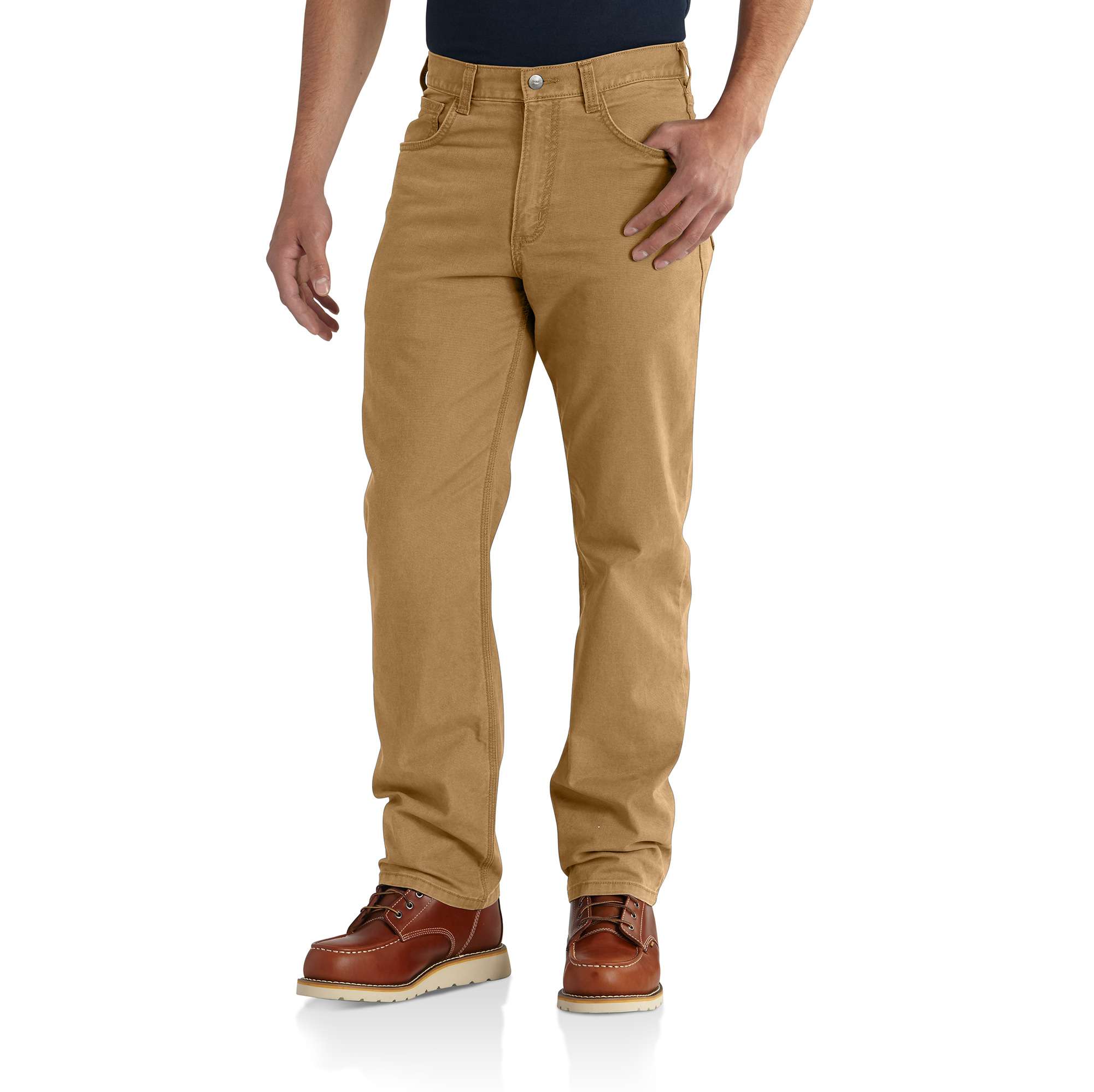 Pantalón Carhartt para Hombre de Ajuste Relajado en Lona de Hickory 36 x 32