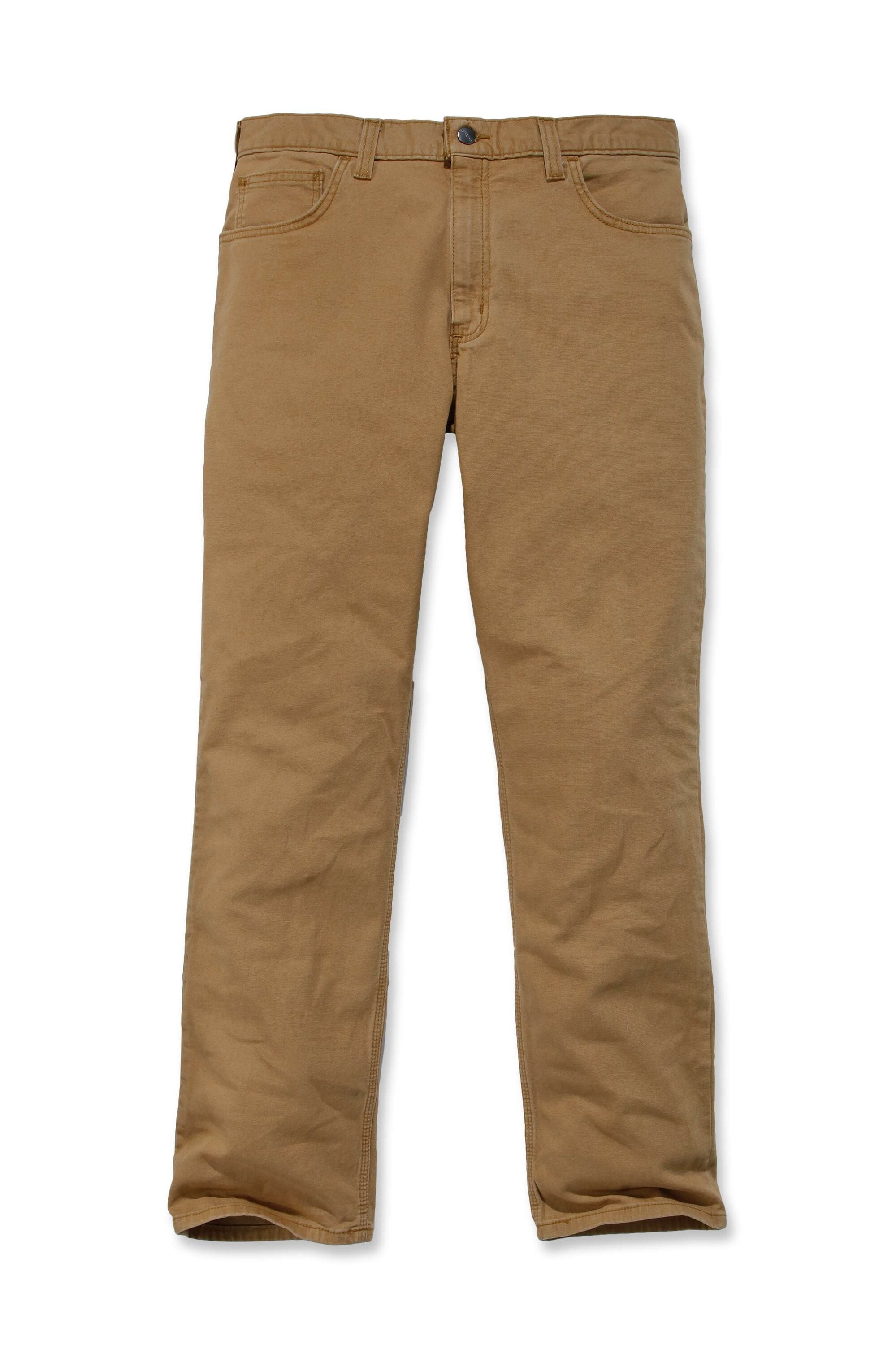 Pantalón Carhartt para Hombre de Ajuste Relajado en Lona de Hickory 36 x 32