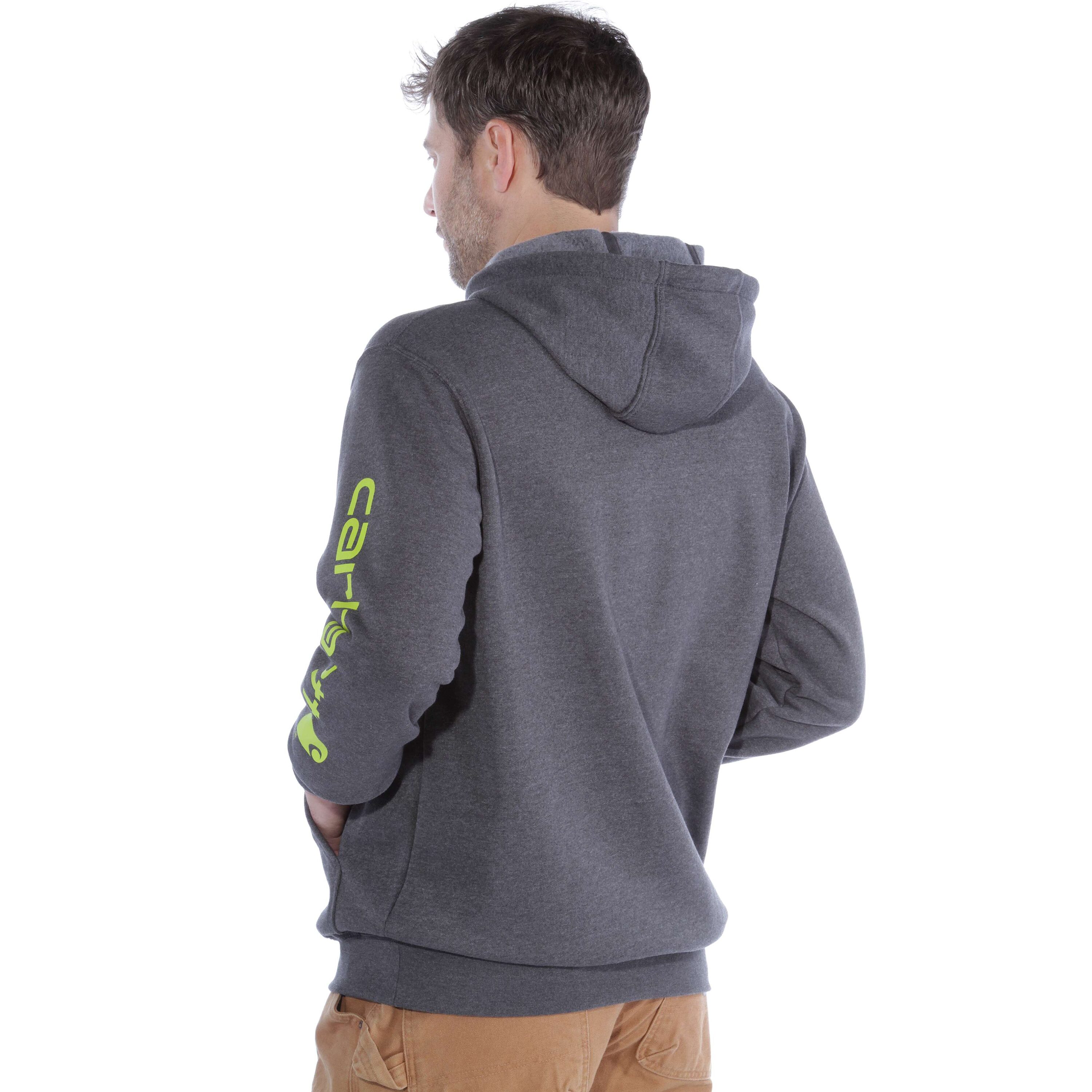 Sudadera gráfica de manga larga en gris de felpa para hombre de Carhartt (XL)