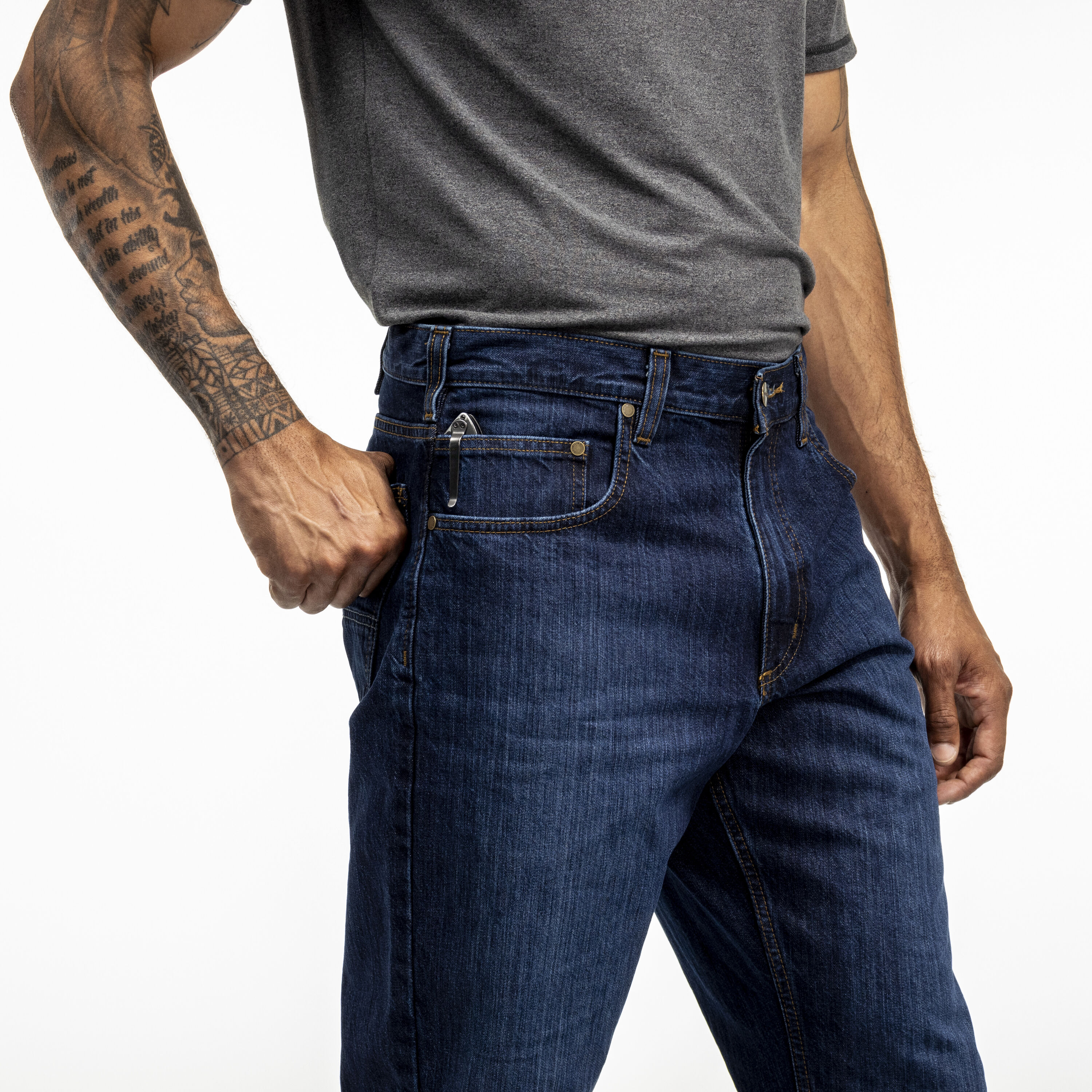 Jean Carhartt para hombre, corte relajado en Deep Creek, talla 36 x 30
