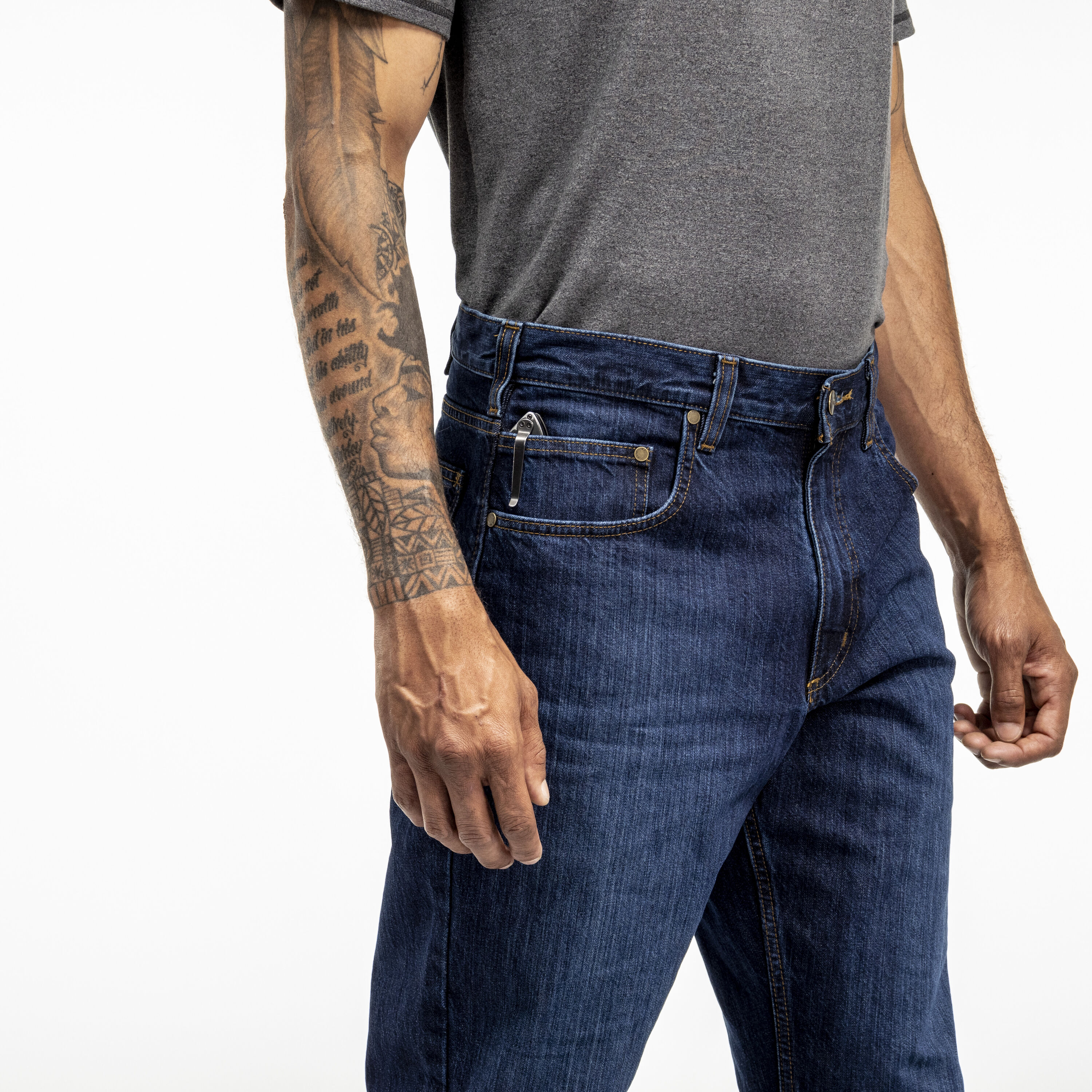 Jean Carhartt para hombre, corte relajado en Deep Creek, talla 36 x 30