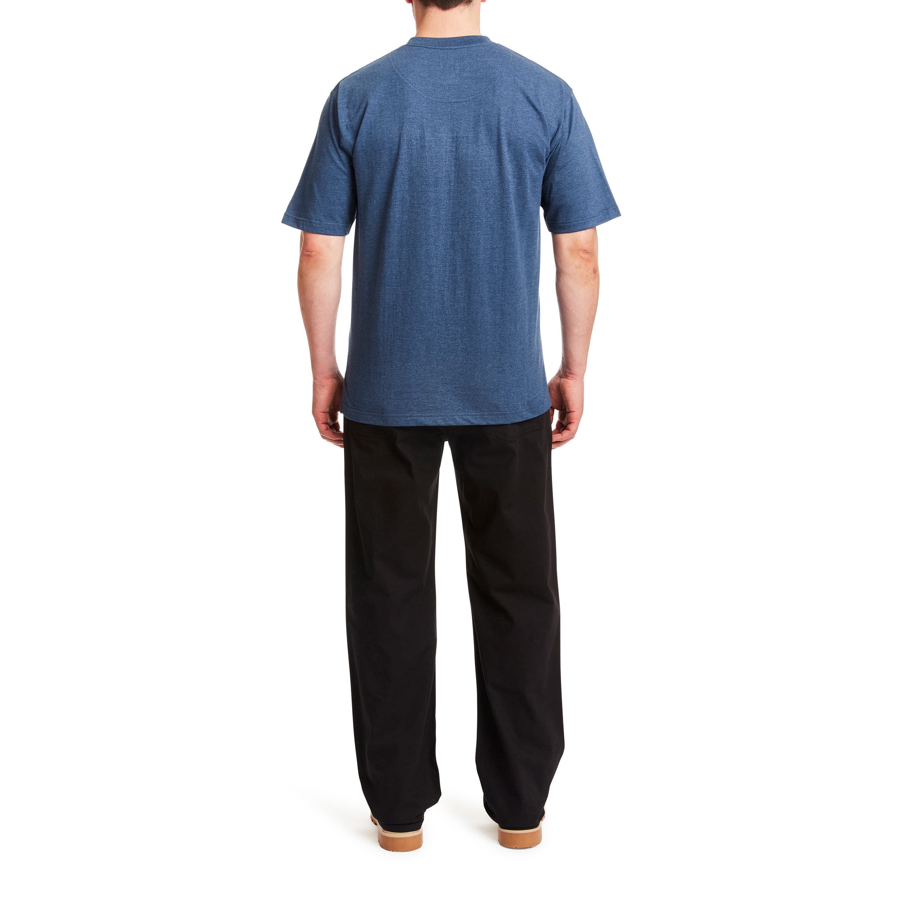 Pantalones de trabajo de lona negra para hombre de Smith's Workwear con ajuste relajado (36 x 30)