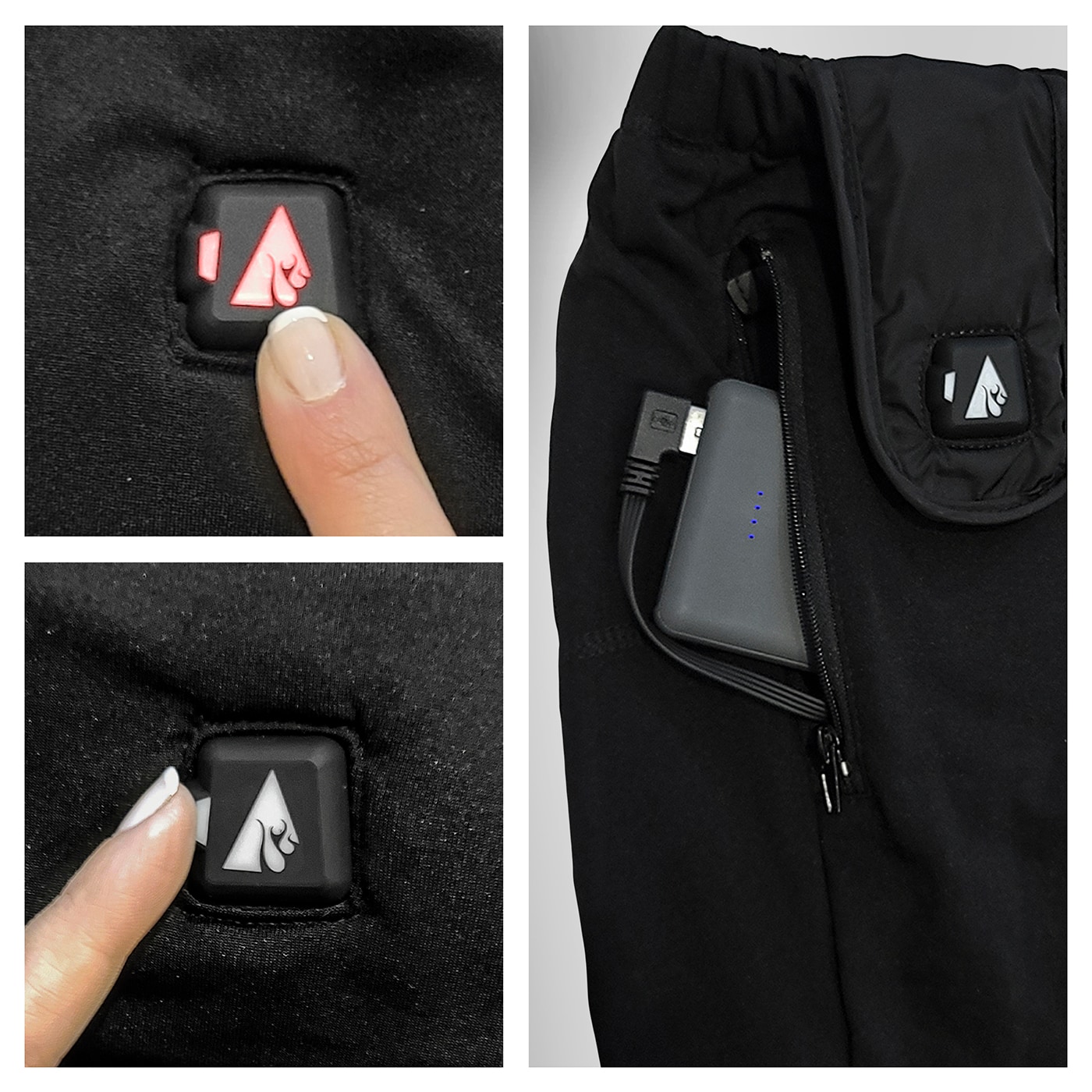 Chamarra térmica para mujer en negro, talla extra chica.