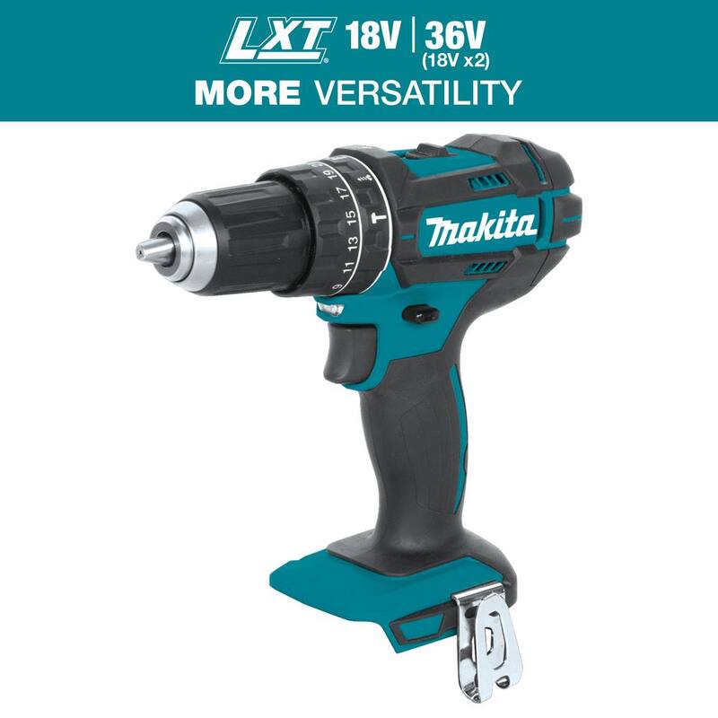 Martillo Taladro Inalámbrico Makita 18V LXT de Ion de Litio 1/2 pulg. (Herramienta solamente) - XPH10Z