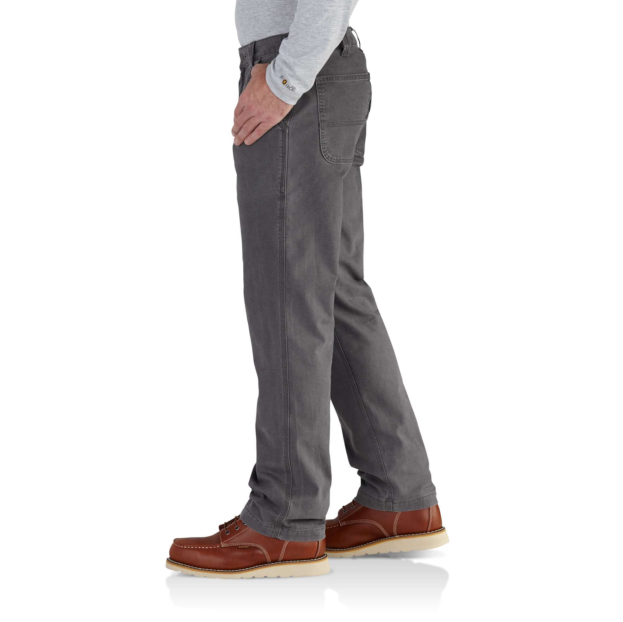 Pantalones de trabajo de lienzo Carhartt para hombre, ajuste relajado, color gris (32 x 32) 102291-039W32L32
