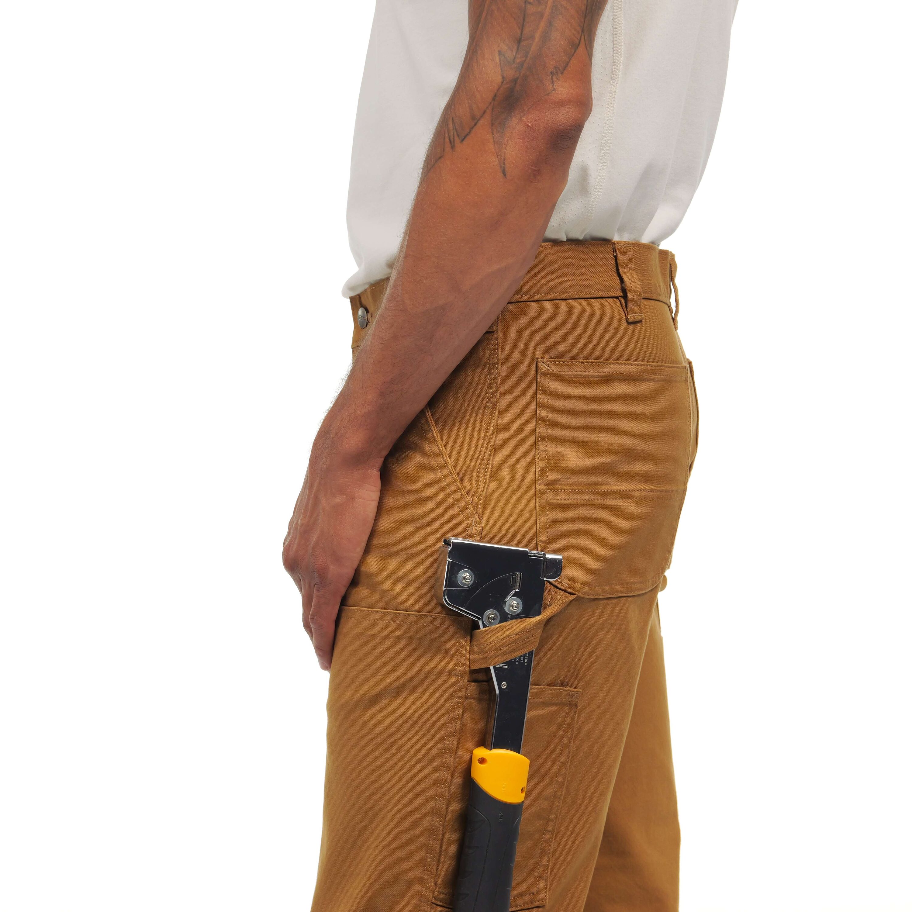 Pantalones de Trabajo de Lona Café Carhartt para Hombre, Corte Holgado (40 x 30)