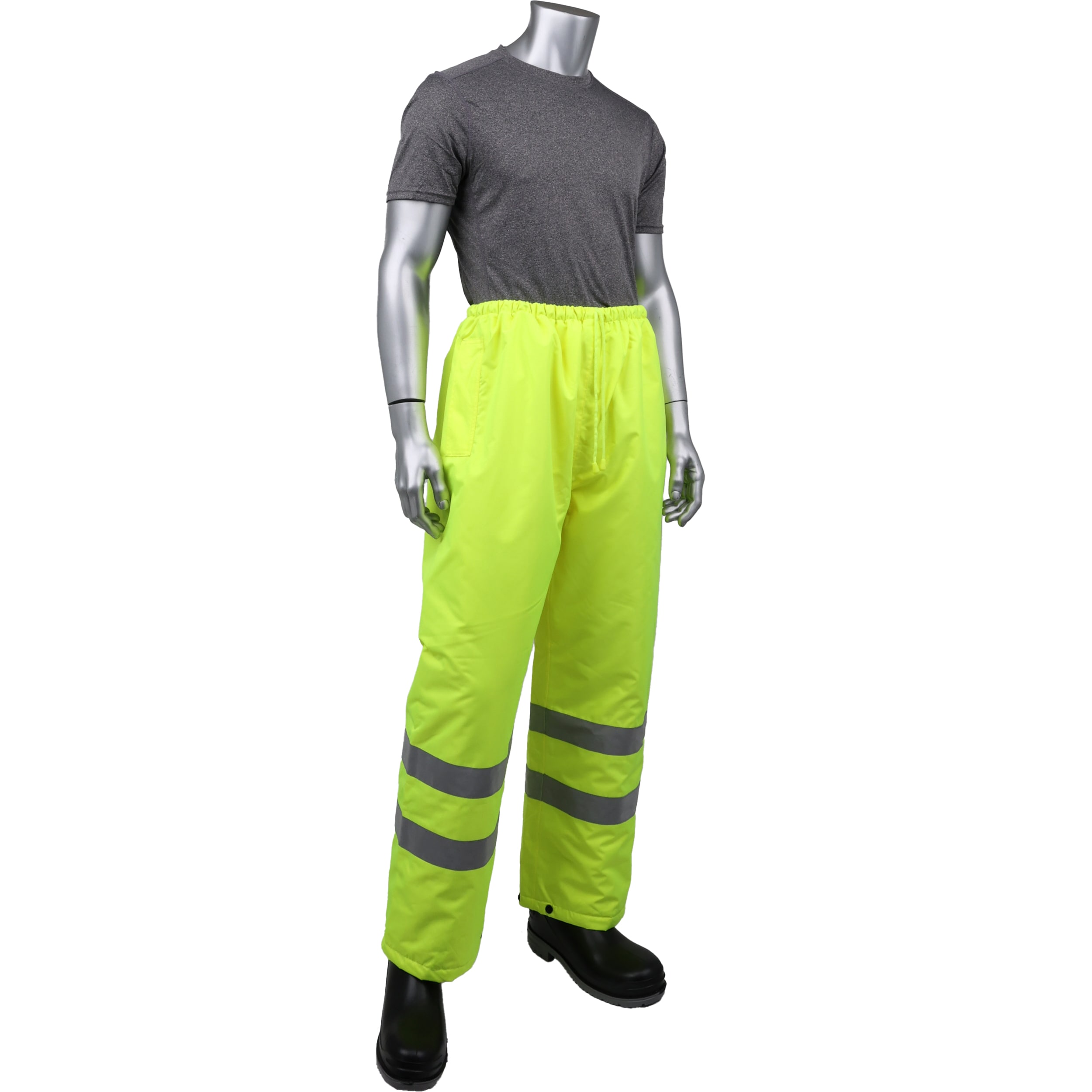 Pantalones de trabajo de color amarillo de alta visibilidad de ajuste regular para hombres de la marca Boss (Talla Grande) 3NR4000L