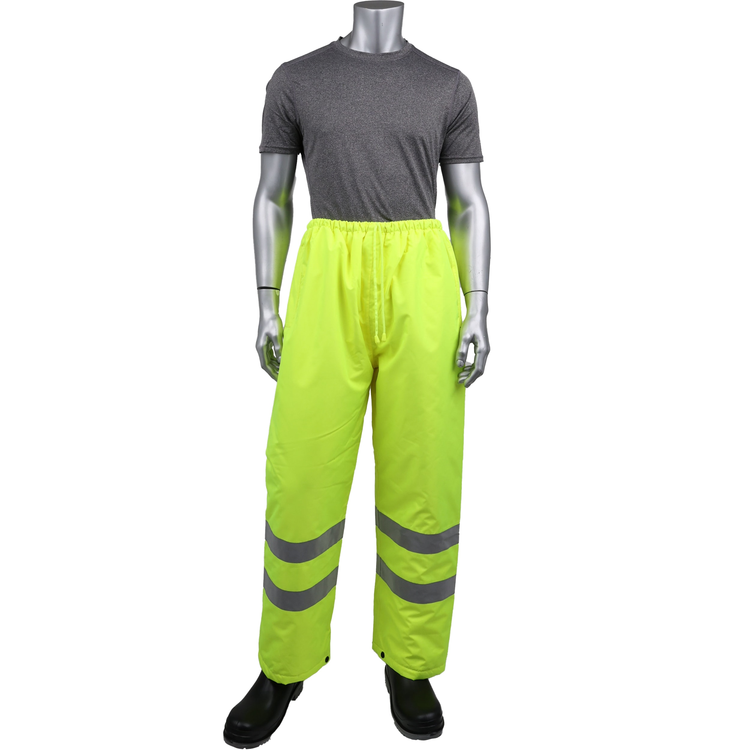 Pantalones de trabajo de color amarillo de alta visibilidad de ajuste regular para hombres de la marca Boss (Talla Grande) 3NR4000L
