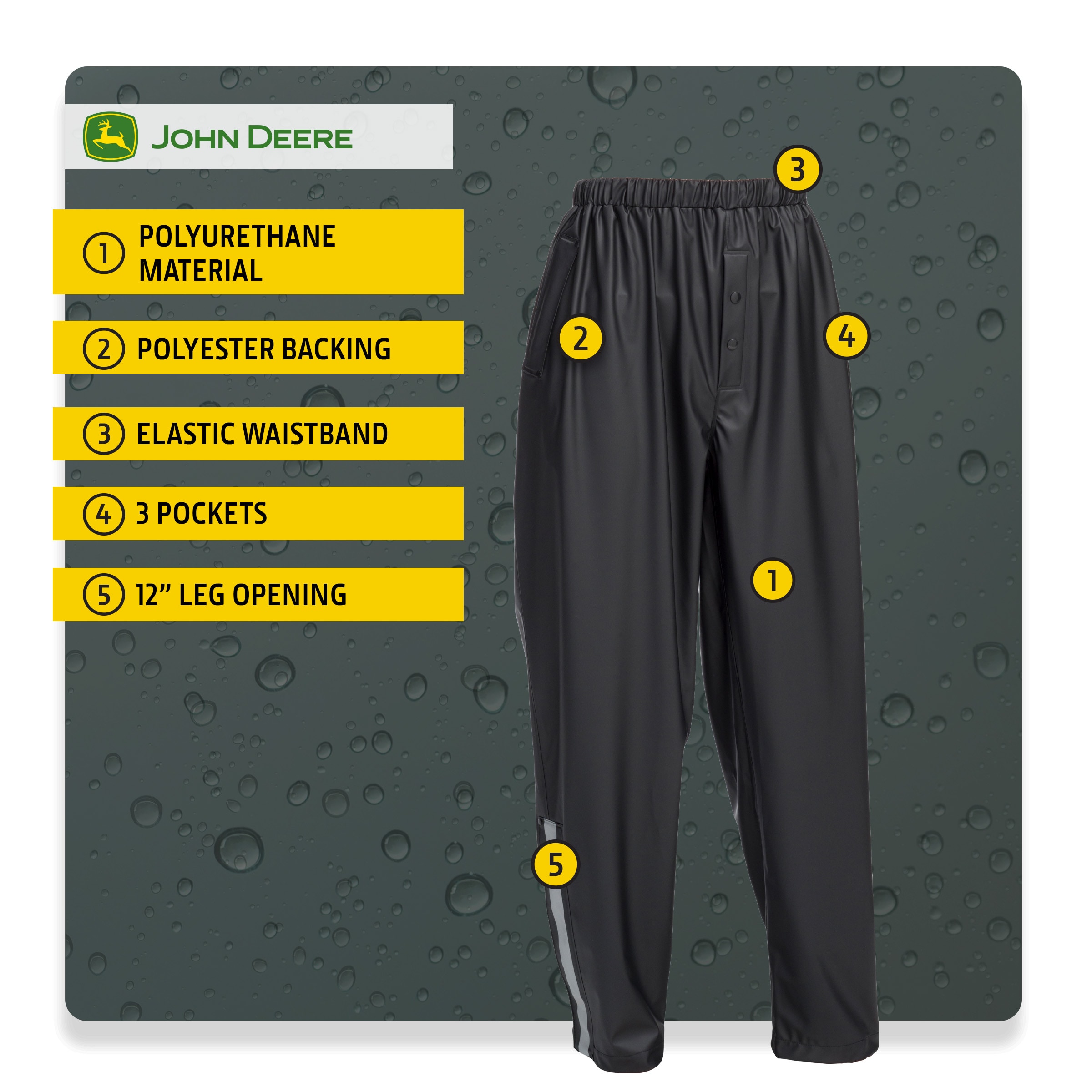 Camisa de John Deere para Adulto unisex Regular Fit Negra Talla Grande