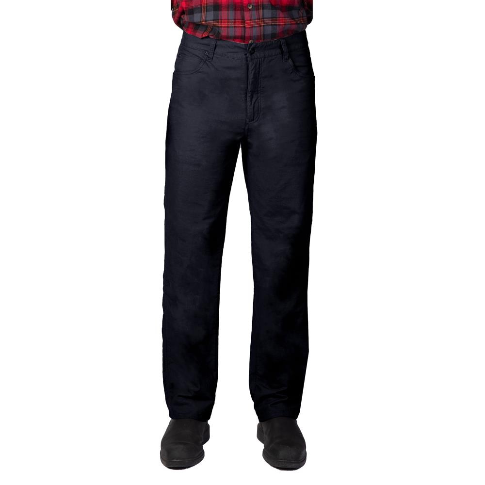 Pantalones de trabajo tipo cargo de lona negra de ajuste relajado para hombre de Smith's Workwear (40 x 30)