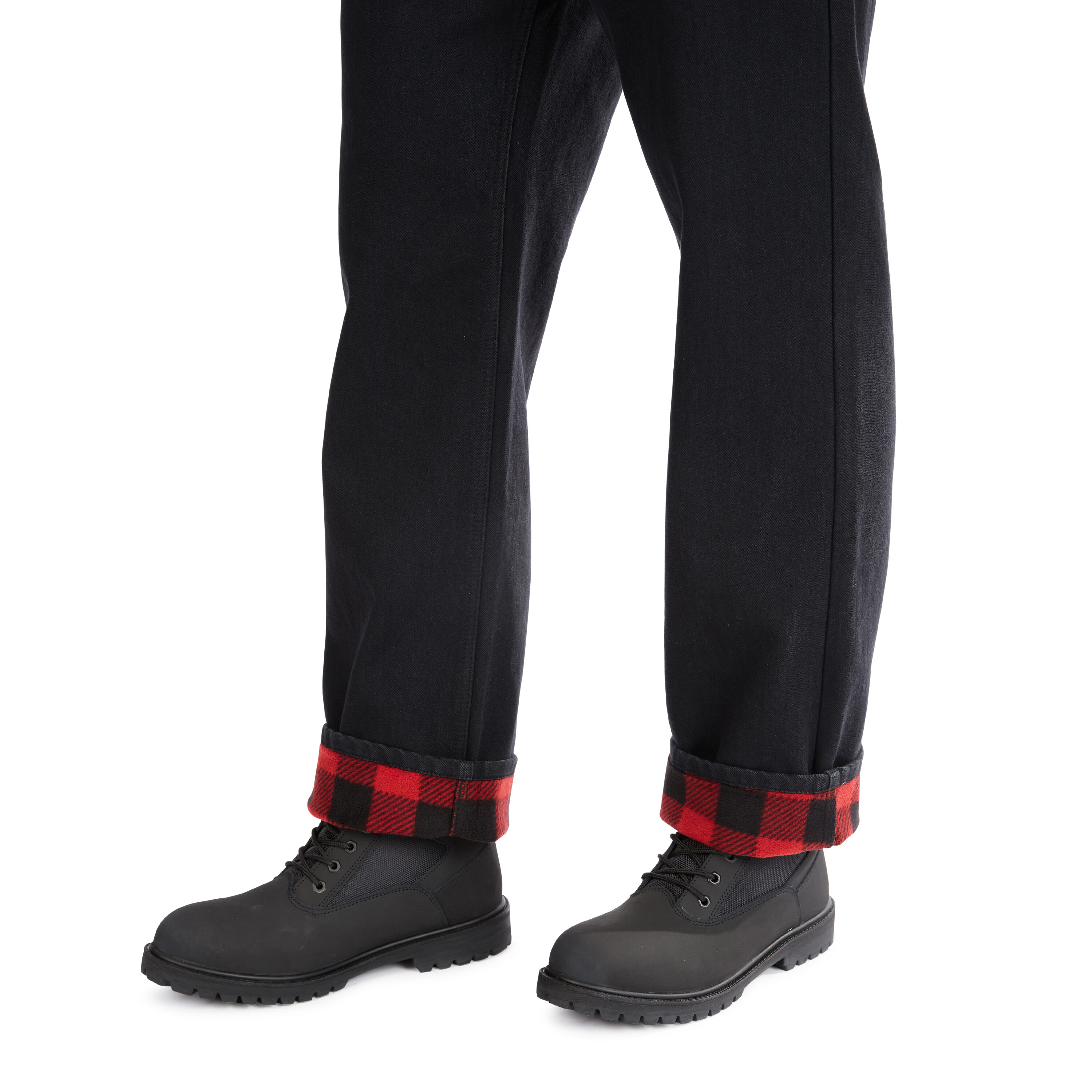 Pantalones de trabajo de mezclilla negra para hombre Smith's Workwear de corte relajado (40 x 30)