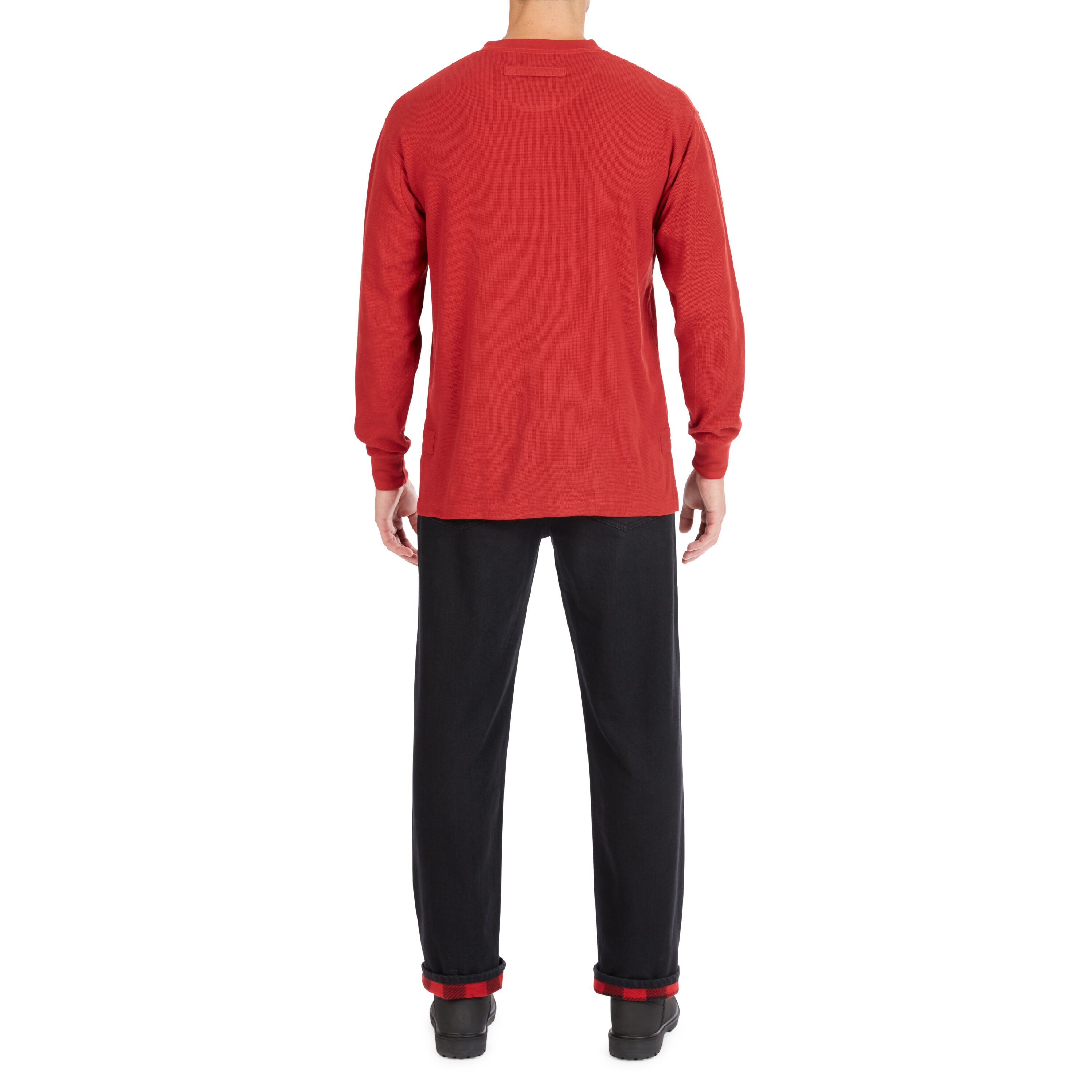 Pantalones de trabajo de mezclilla negra para hombre Smith's Workwear de corte relajado (40 x 30)