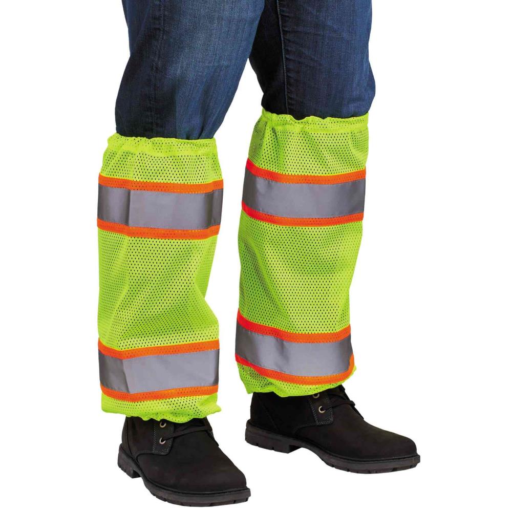 Pantalones de trabajo unisex para adultos en color verde limón GloWear (Talla única, ajuste para la mayoría) 29093