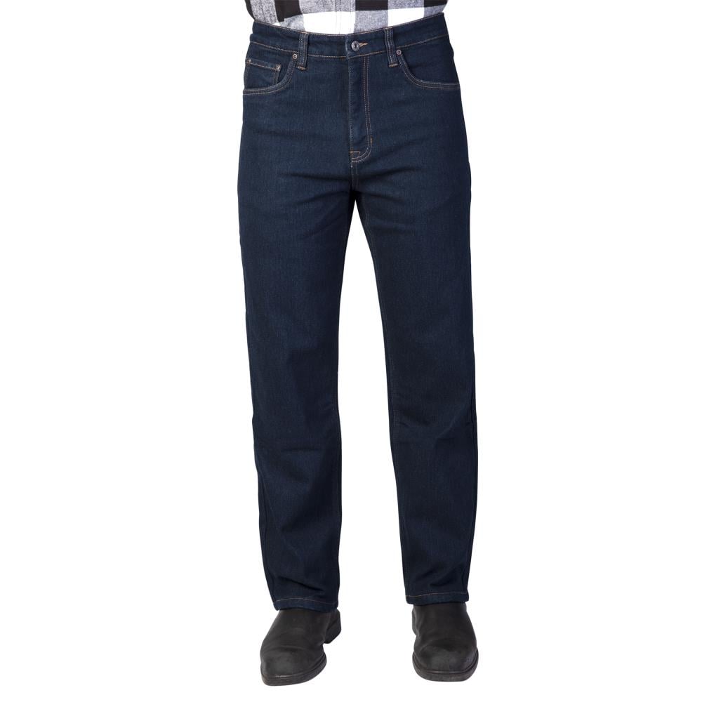 Pantalones de trabajo de mezclilla negra para hombre Smith's Workwear ajuste holgado (talla 42 x 30)
