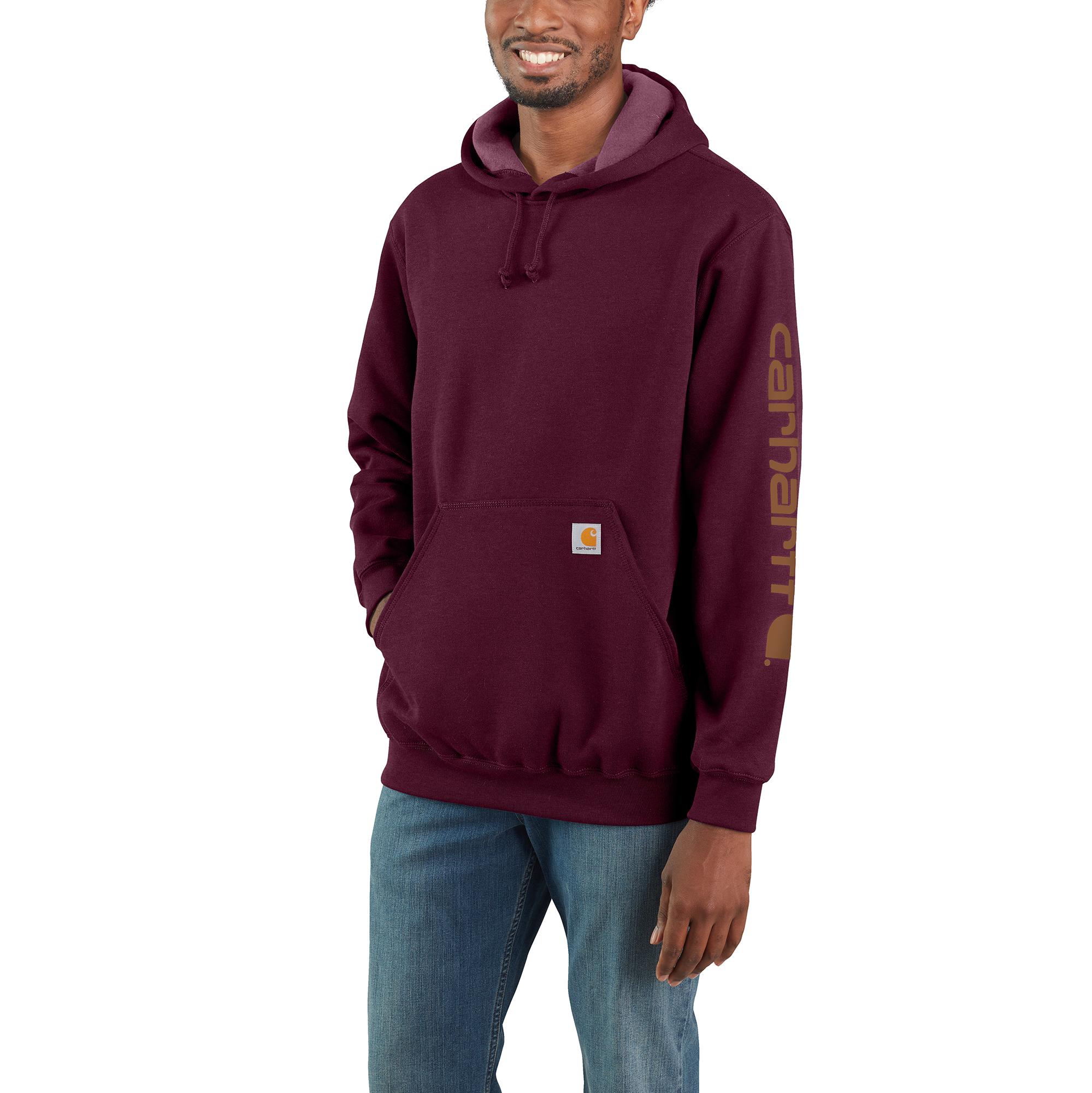 Sudadera gráfica de manga larga en polar rojo para hombre Carhartt (XL)