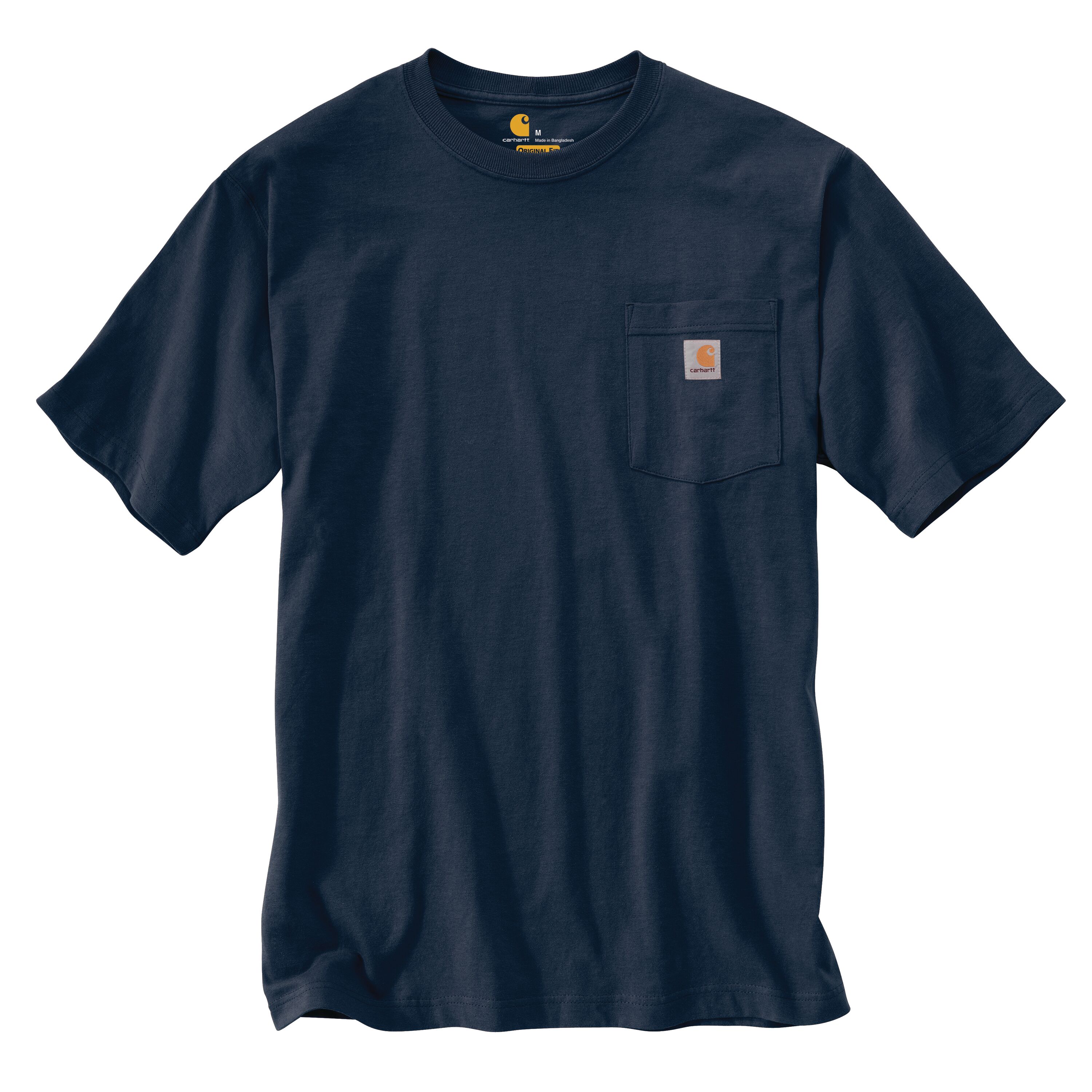 Playera de manga corta azul de punto para hombre de Carhartt (Talla grande)