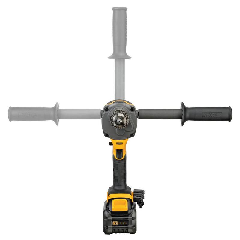 Mezclador/Taladro de Concreto sin Escobillas Inalámbrico DEWALT FLEXVOLT 60V MAX 1/2 in. con E-Clutch y (1) FLEXVOLT 6.0Ah y 9Ah - DCD130T1W609
