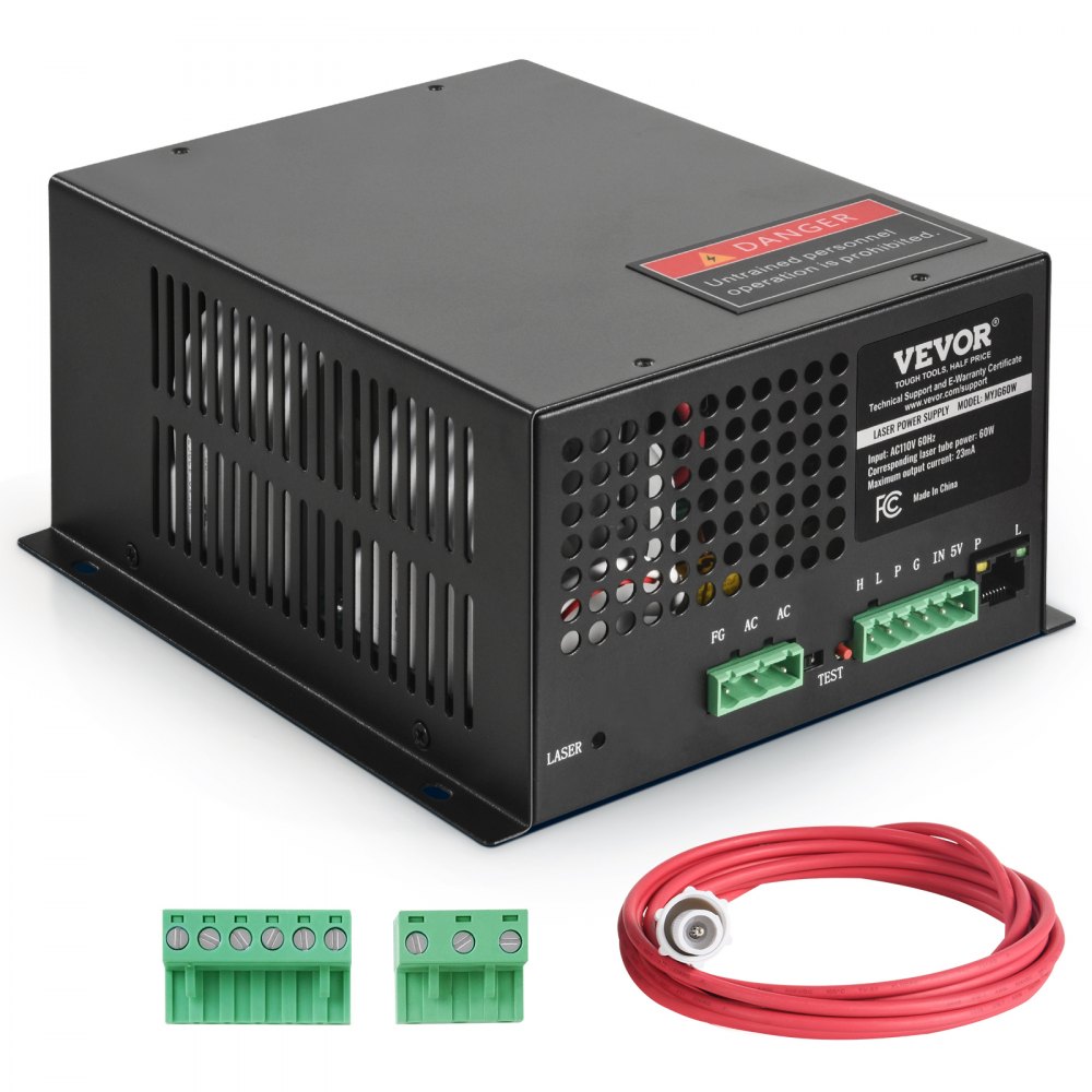VEVOR CO2 Laser Power Supply for 60W Laser Tube Laser Engravers and Cutters - EYHTJGGDY60W1SK33V6