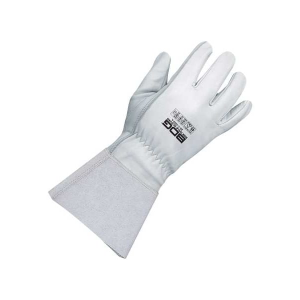 Guantes de conductor de cuero BDG, Nivel de corte A4, blanco, XL - 20-1-1605-XL