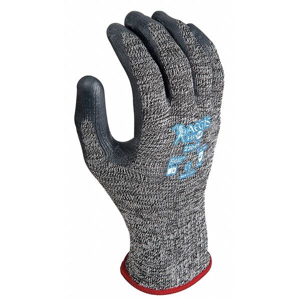 Guantes recubiertos resistentes a cortes Showa, Nivel de corte A4, calibre 10, negro/gris, XL (10) - 230-10.