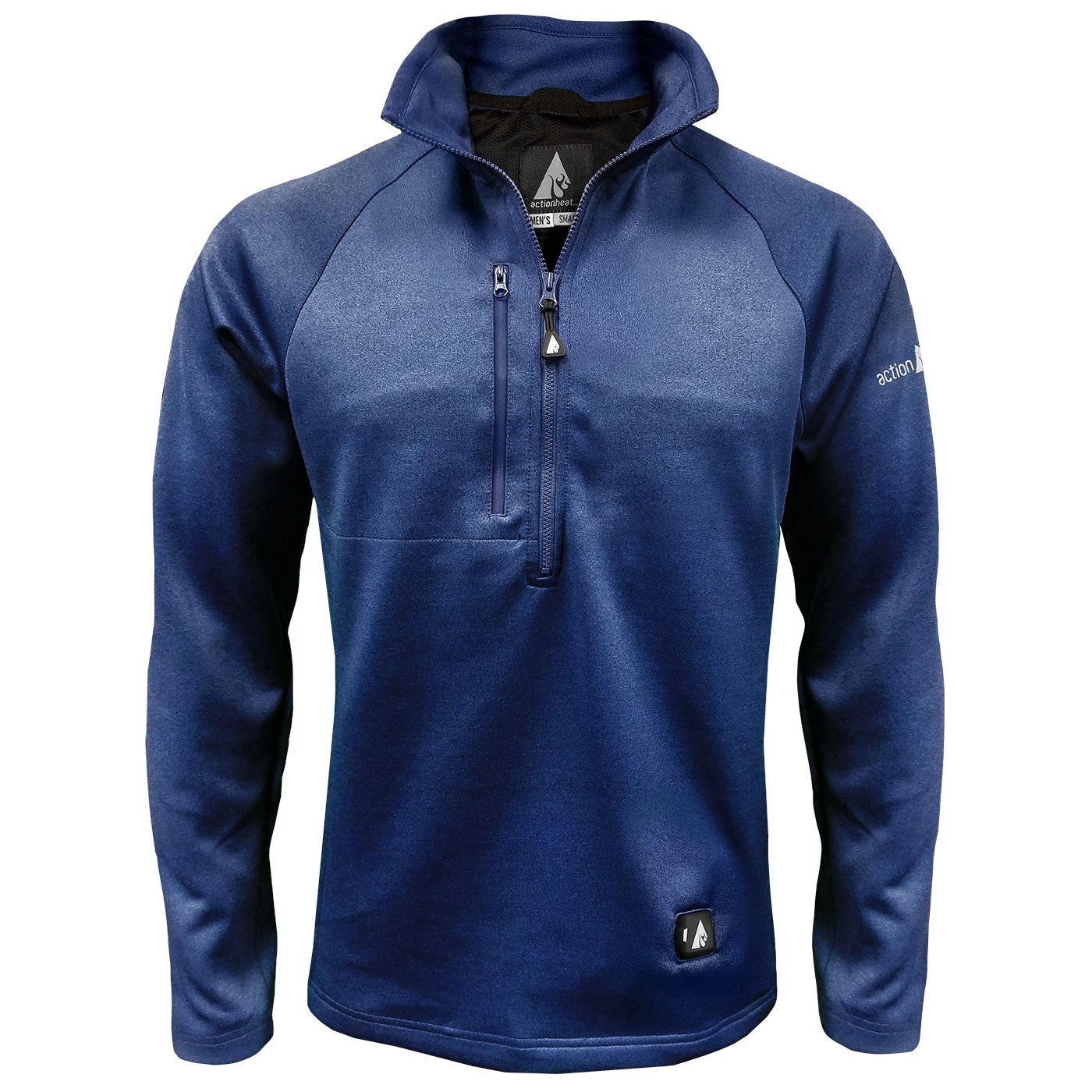 Playera térmica de manga larga azul para hombre de ActionHeat (2XL)