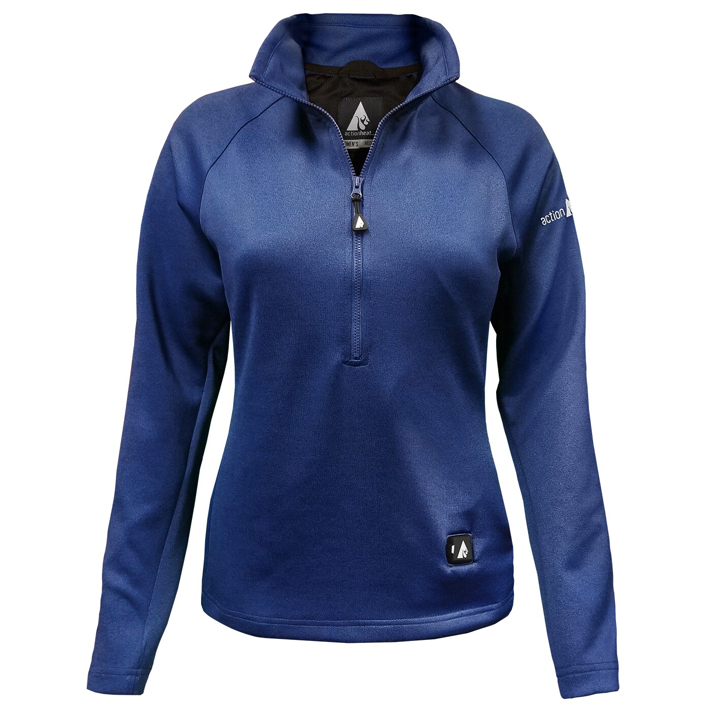 Playera térmica de manga larga para mujer en color azul (XS)