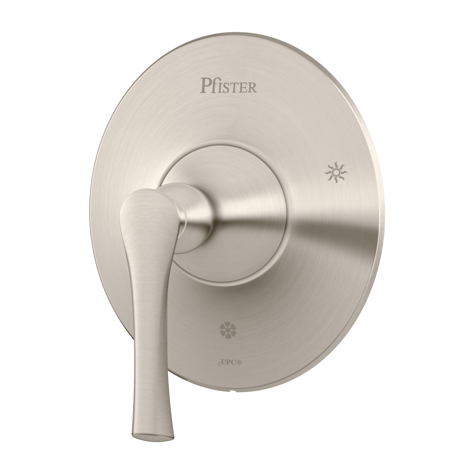 Llave para bañera y ducha de 1 manija en níquel cepillado Pfister Rhen, se vende por separado con válvula R89-1RHK-0X8-310A-L