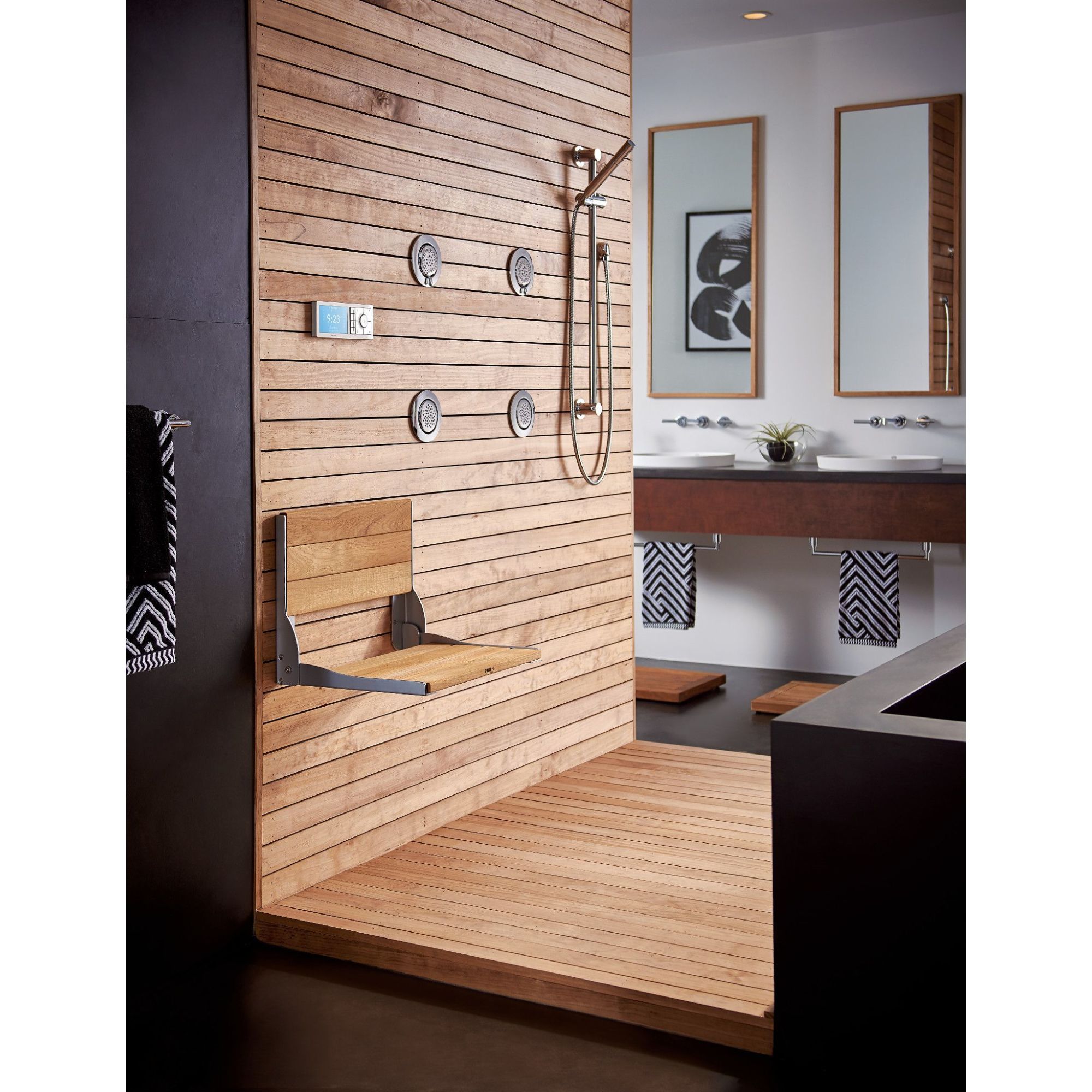 Grifo para bañera y ducha en cromo (Válvula no incluida) Se vende por separado