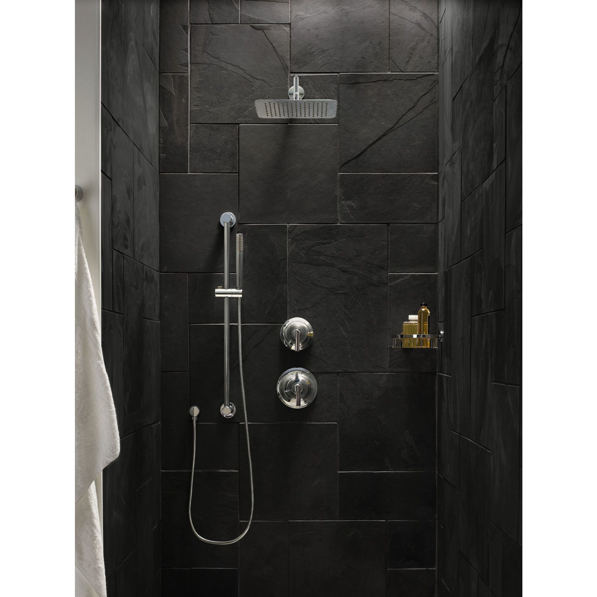 Grifo para bañera y ducha en cromo (Válvula no incluida) Se vende por separado