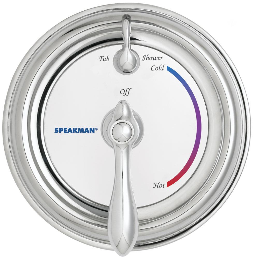 Mezcladora para bañera y ducha con acabado cromado pulido de una manija Speakman Sentinel Mark II (Válvula se vende por separado) CPT-3400