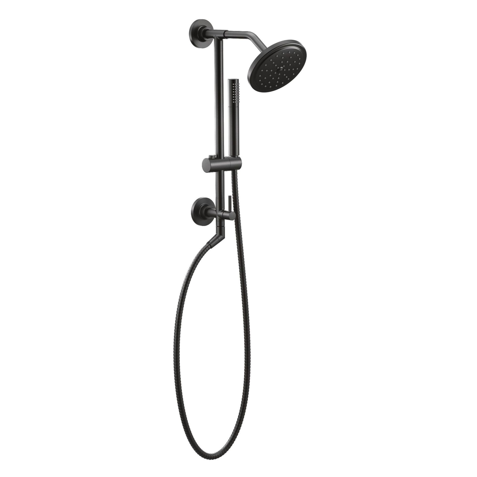 Grifo redondo para bañera y ducha en negro mate de Moen, se vende por separado (Válvula no incluida)