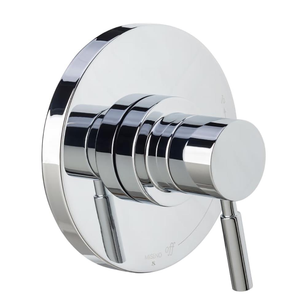 Grifo de bañera y ducha cuadrado de 8.0 pulgadas con acabado cromado pulido y una sola manija Miseno Mia MS-550425-S-CP