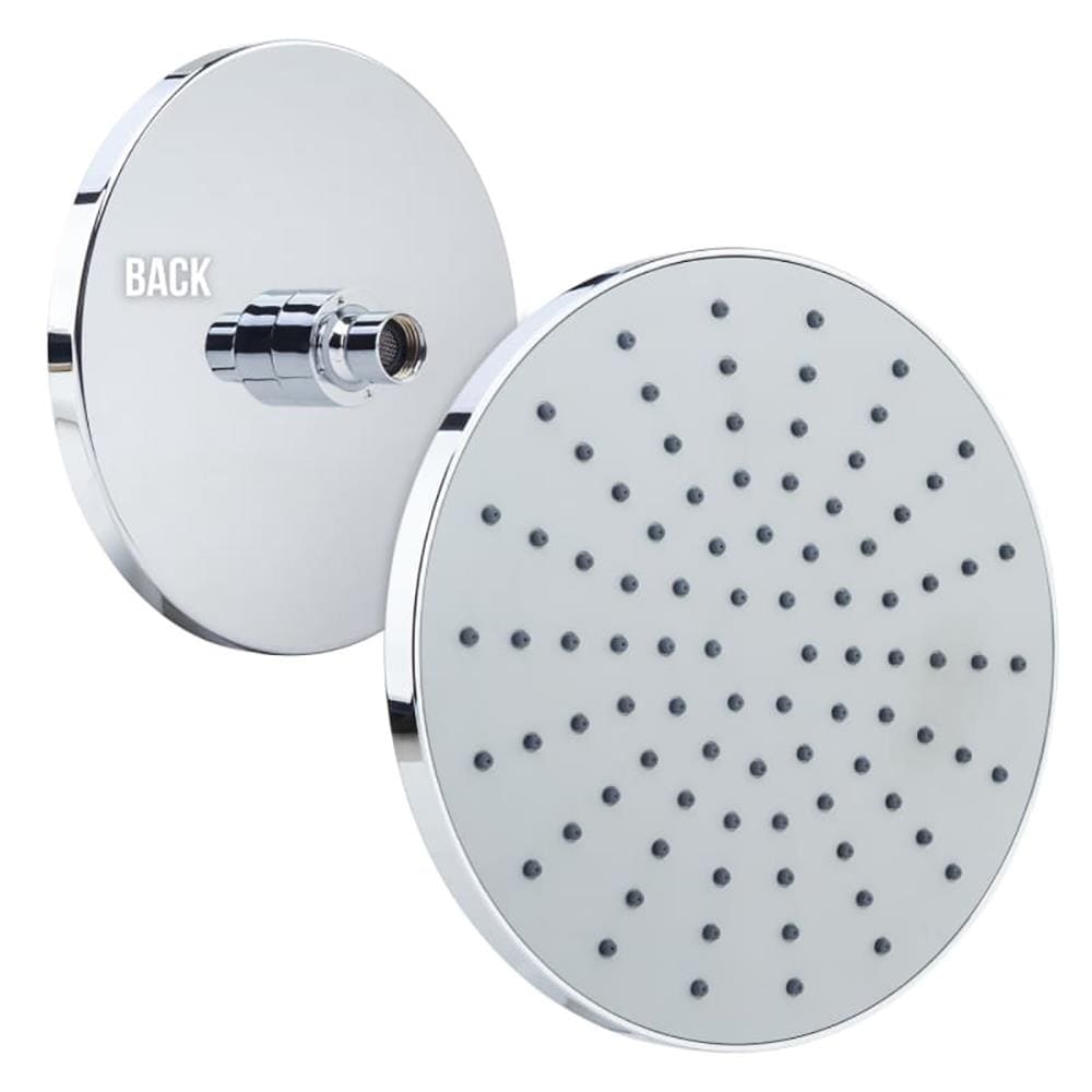 Grifo de bañera y ducha cuadrado de 8.0 pulgadas con acabado cromado pulido y una sola manija Miseno Mia MS-550425-S-CP