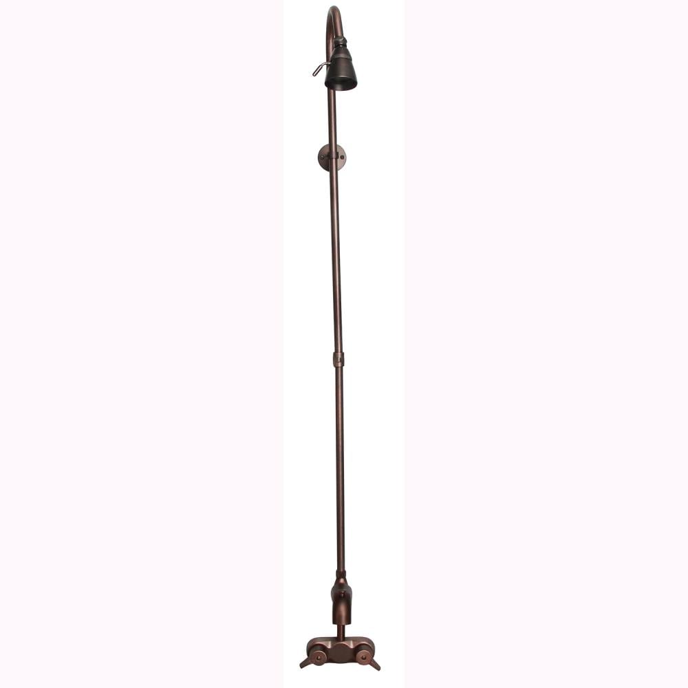 Grifo para bañera y ducha redondo de 2.25 pulgadas, de función única y con dos manijas en bronce frotado con aceite de la marca Barclay, incluye válvula 4199-ORB.