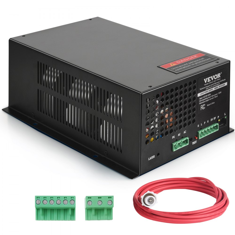 VEVOR CO2 Laser Power Supply for 150W Laser Tube Laser Engravers and Cutters - EYHTJGGDY150JHD46V6