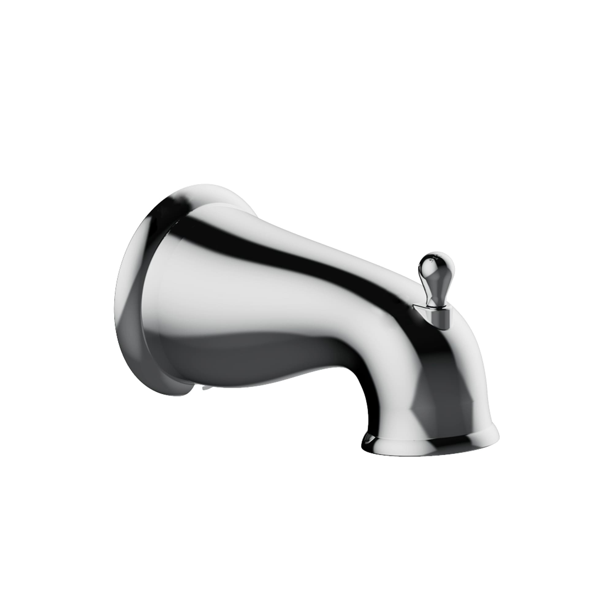 Grifo para Bañera y Ducha Redonda de 4.5 pulgadas con 2 Manijas de Cromo Pulido de la Línea Oakmont de Casa de Diseño, con Válvula