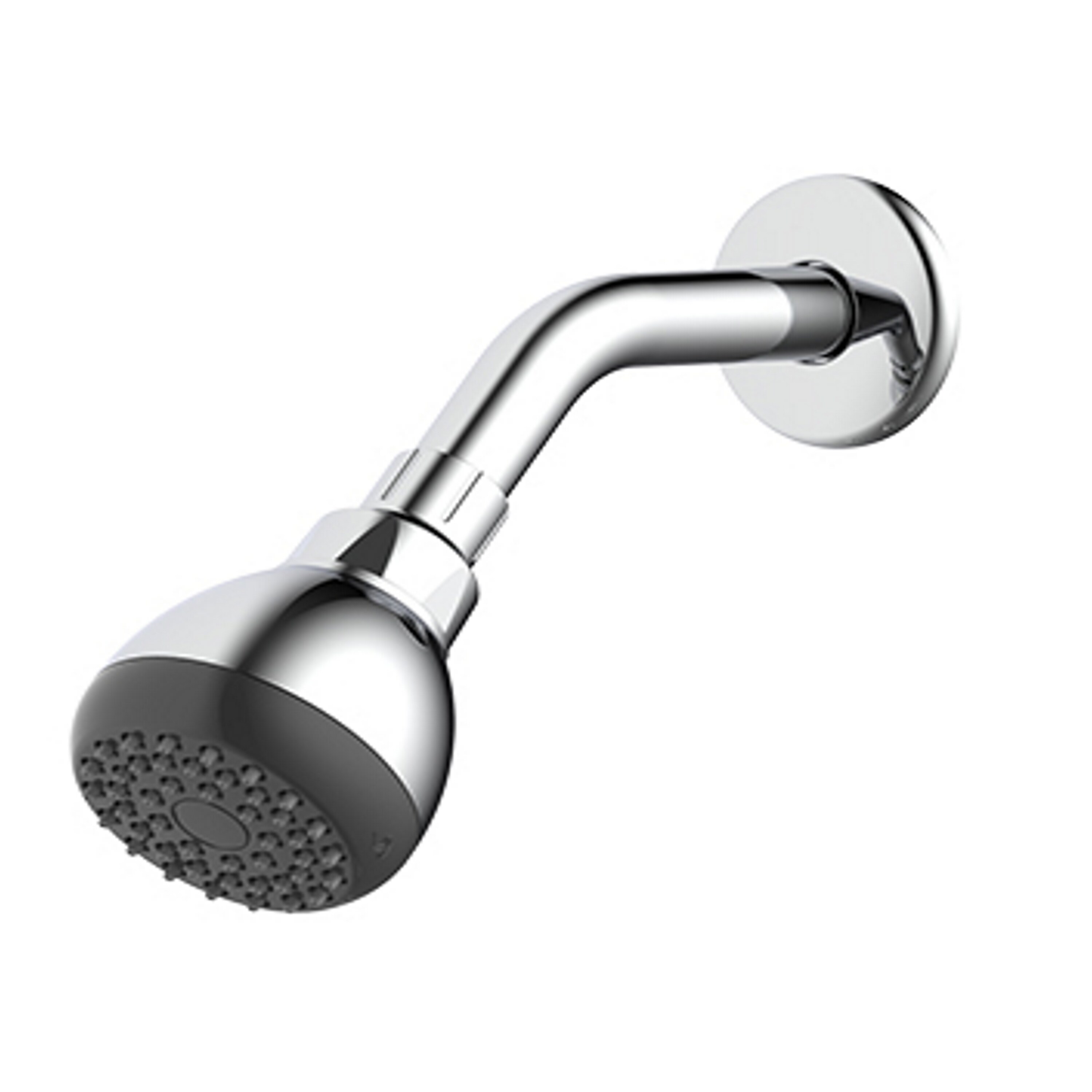 Grifo de Bañera y Ducha Redondo de 3 pulgadas con 2 Manijas Cromadas de Proyecto Source Rutland y Función Única con Válvula.