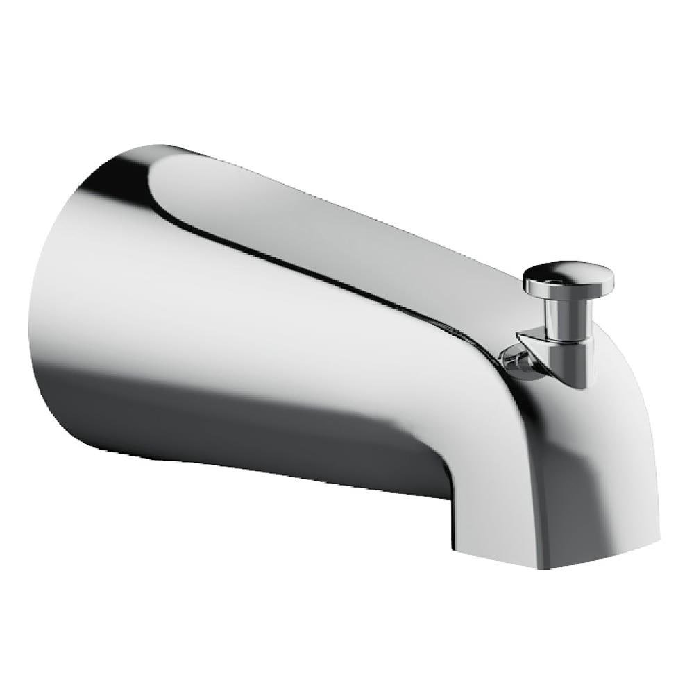 Grifería para bañera y ducha redonda de 3.86 pulgadas de Design House Eastport II, cromo pulido con manija y funciones múltiples