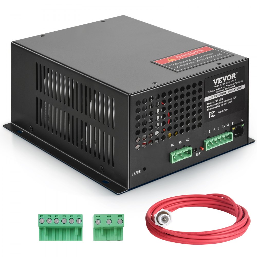 VEVOR CO2 Laser Power Supply for 80W Laser Tube Laser Engravers and Cutters - EYHTJGGDY80WDNVANV6