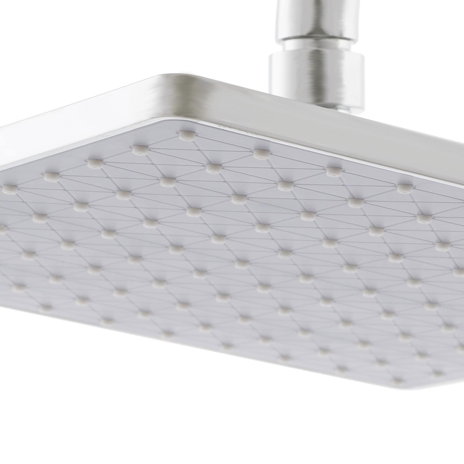 Combinación de Bañera y Ducha de Níquel de 2 Manijas y Cabeza Múltiple de 8 pulgadas Cuadrada de Safavieh con Válvula BRC3365N