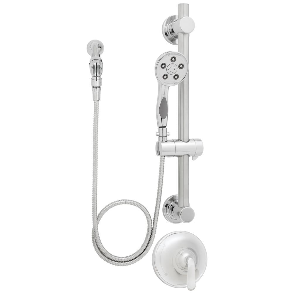 Regadera de mano de 1 manija en cromo pulido Caspian de Speakman con válvula y alcachofa de 3.78 pulgadas SM-7080-ADA-P