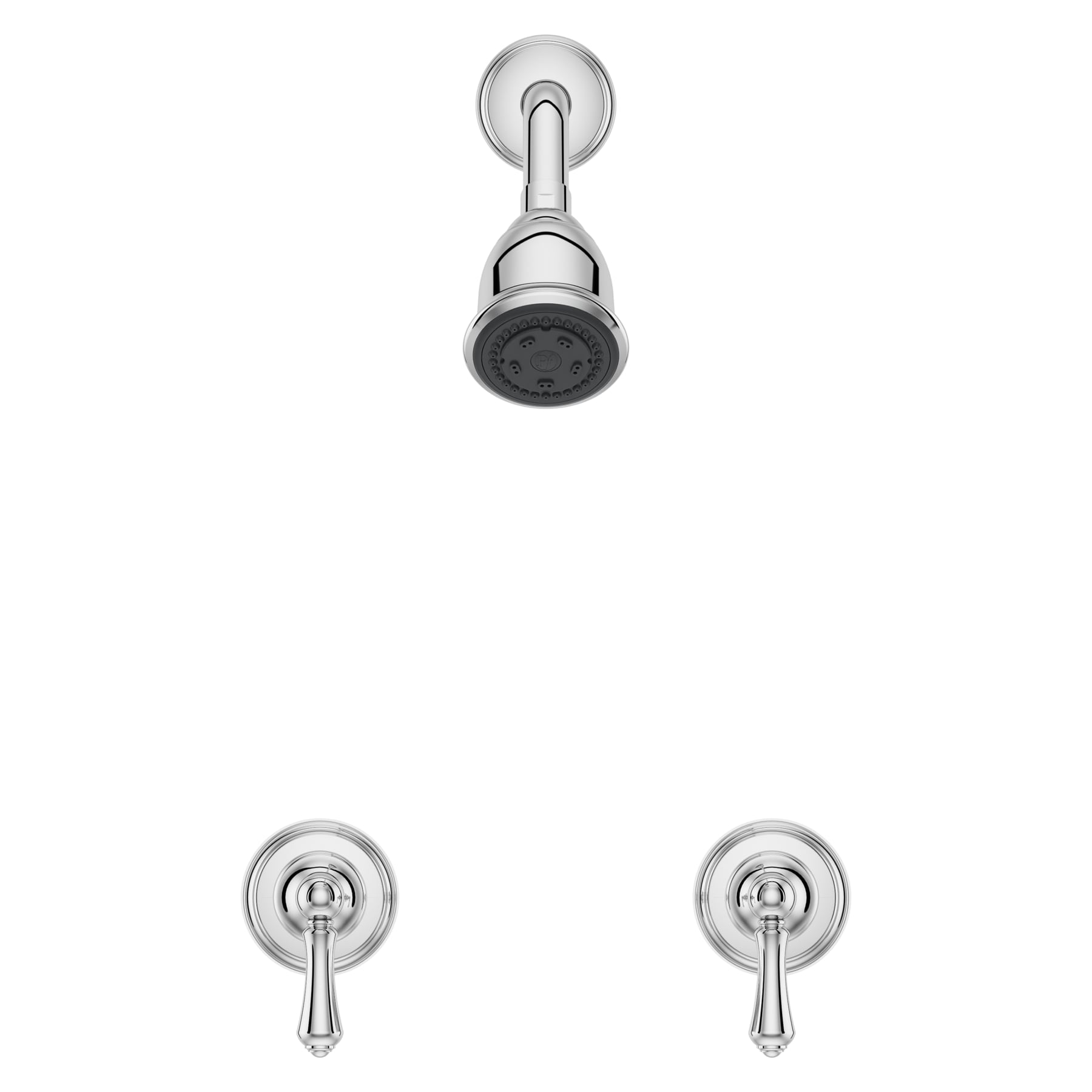 Serie 07 de Pfister Cromo con 2 Manijas y Función Múltiple de 2.97 Pulgadas para Bañera Redonda y Regadera LG07-81BC