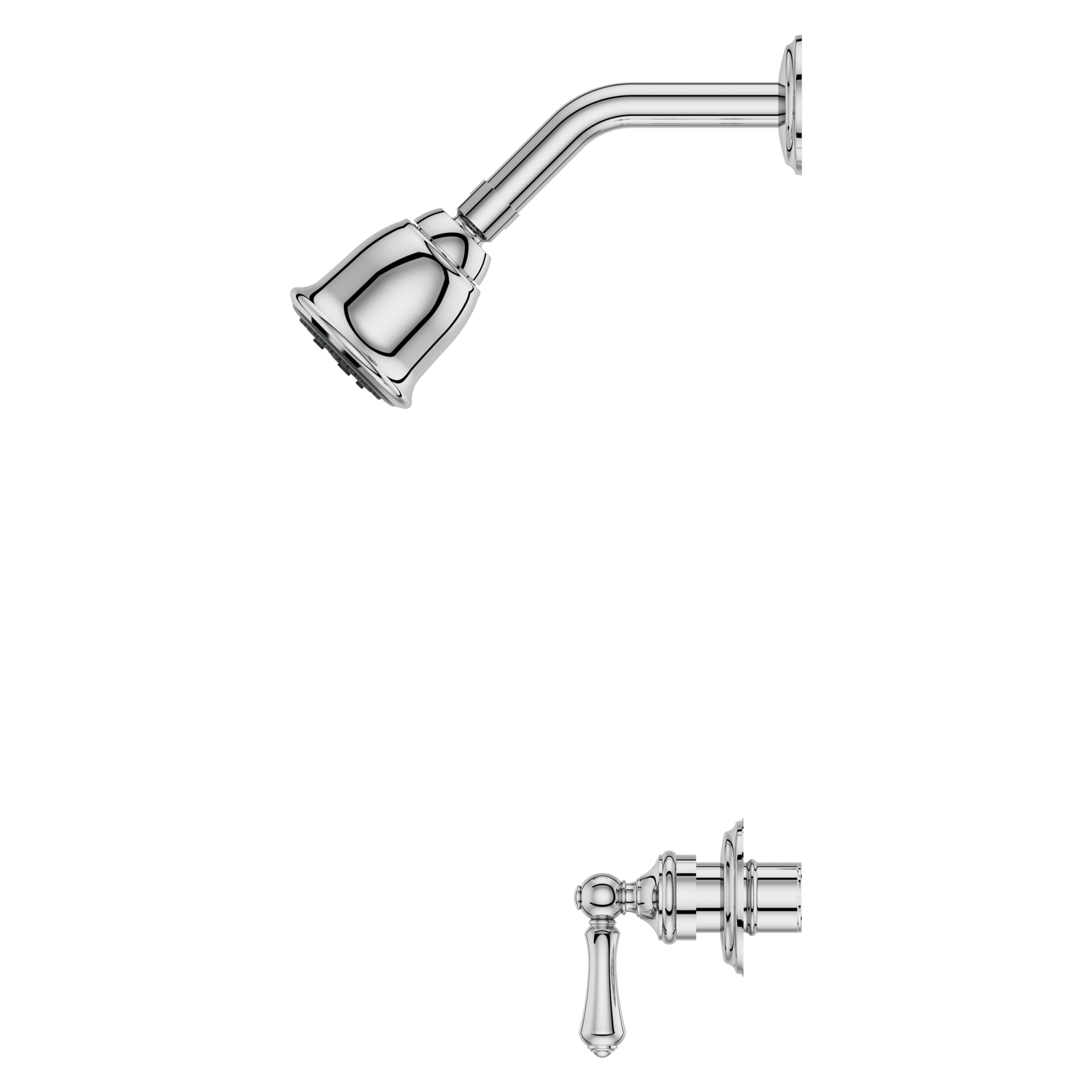 Serie 07 de Pfister Cromo con 2 Manijas y Función Múltiple de 2.97 Pulgadas para Bañera Redonda y Regadera LG07-81BC
