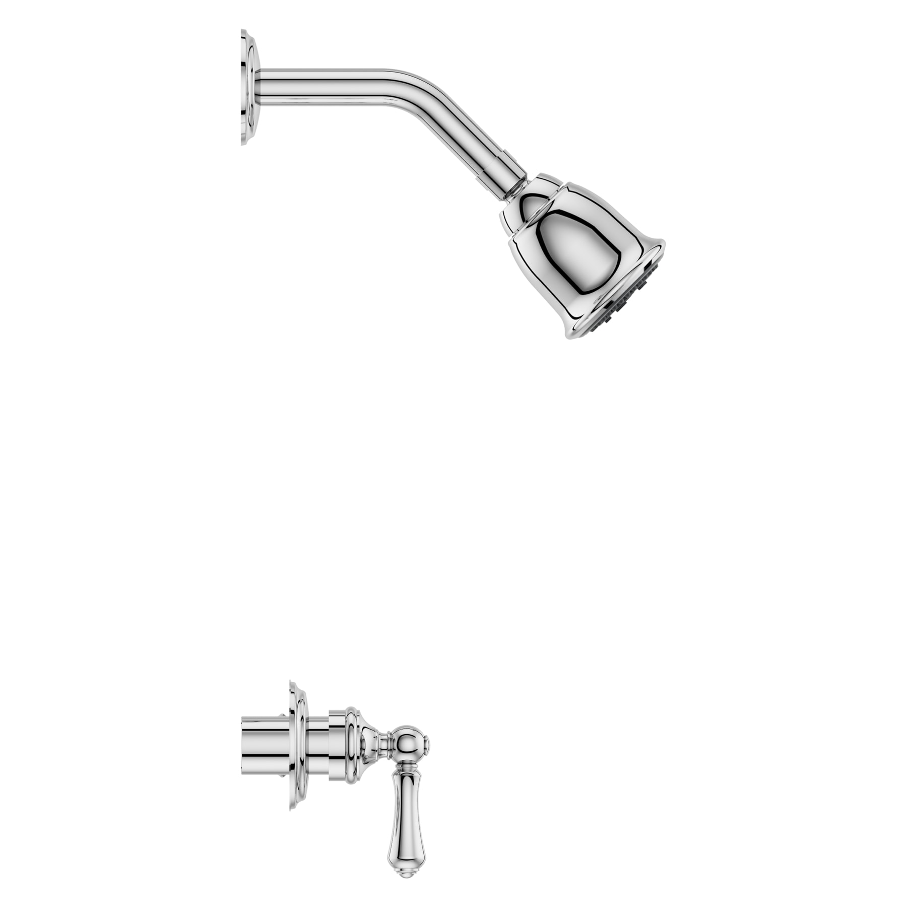 Serie 07 de Pfister Cromo con 2 Manijas y Función Múltiple de 2.97 Pulgadas para Bañera Redonda y Regadera LG07-81BC