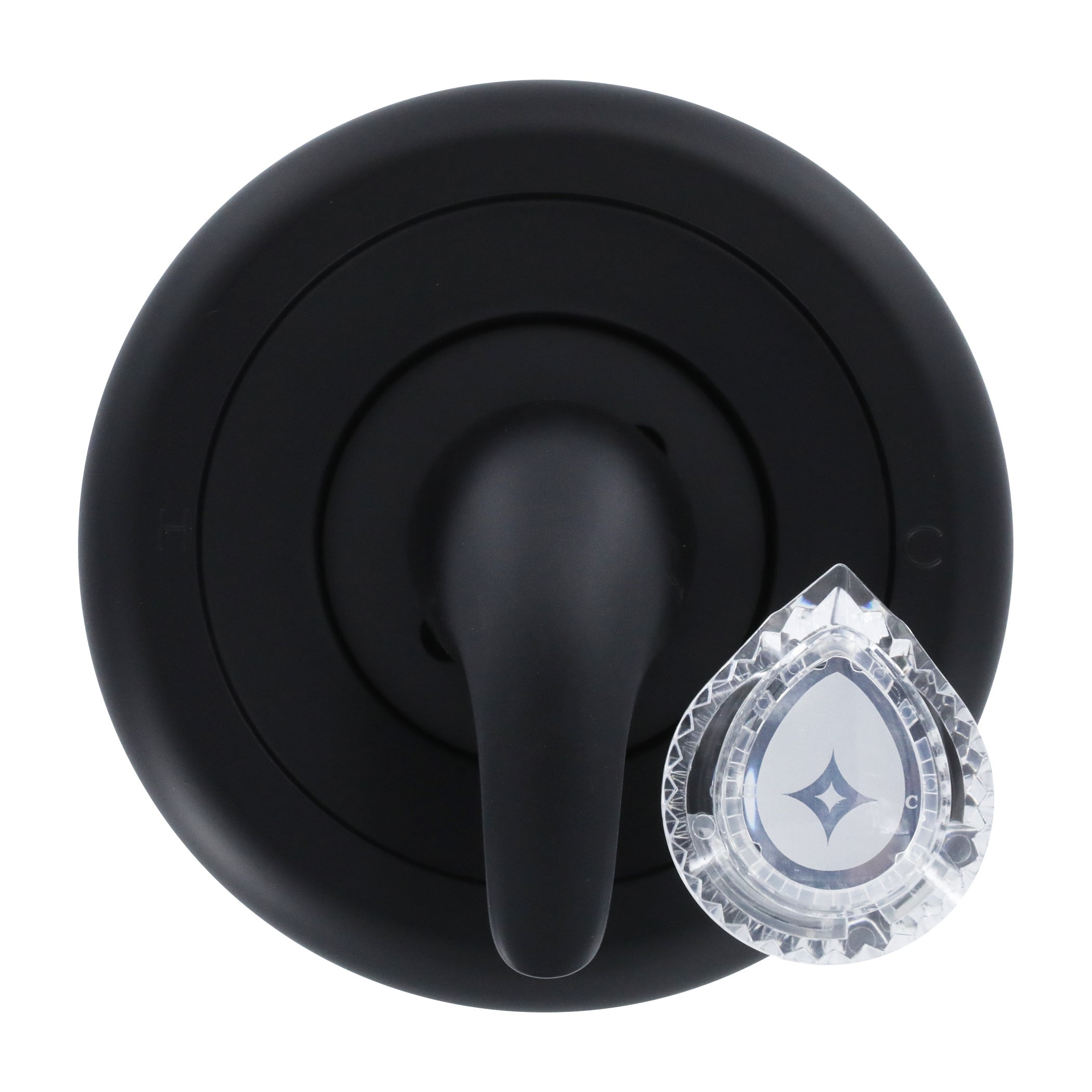 Grifo de bañera y ducha de dos manijas en negro mate de Danco se vende por separado