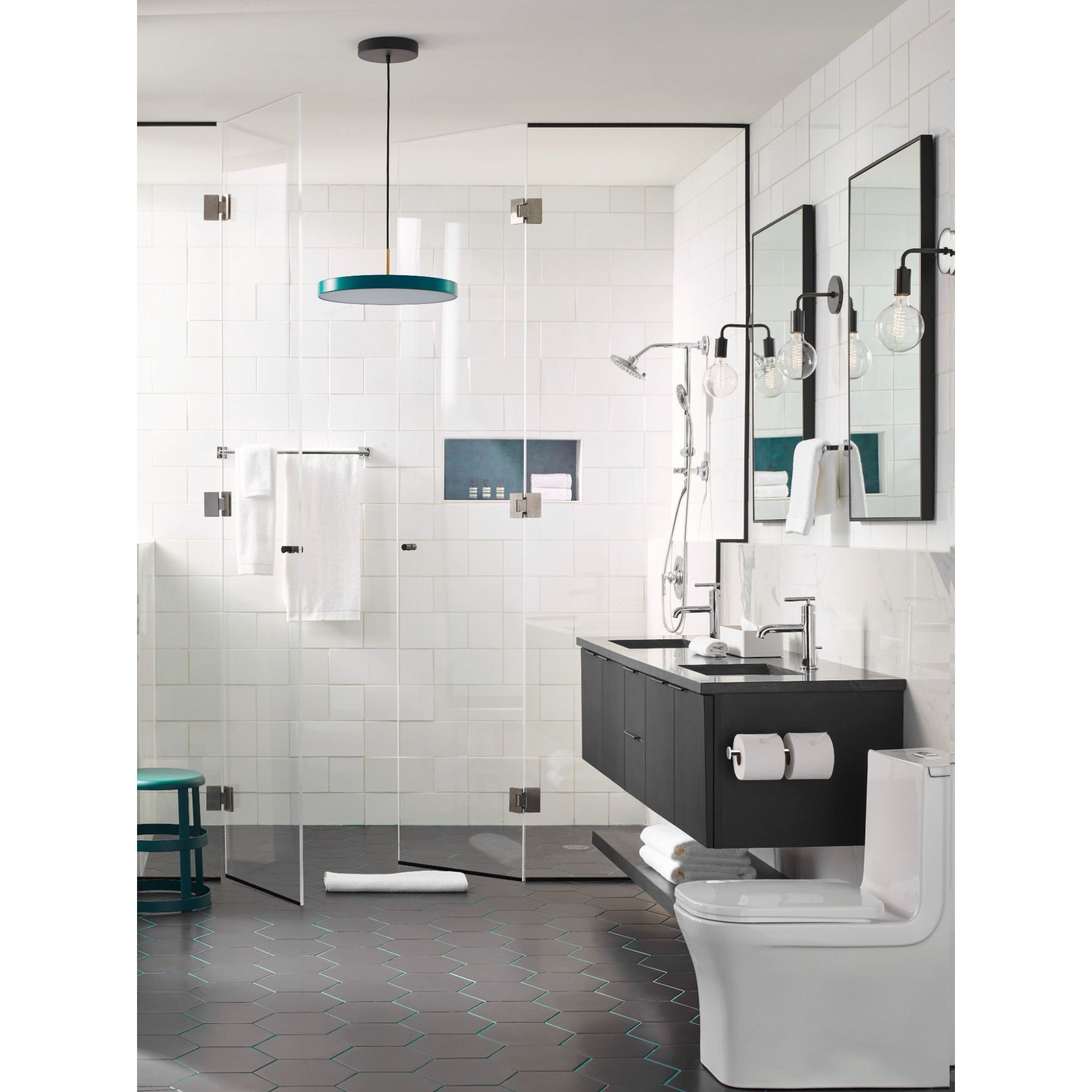 Grifo para bañera y ducha de 1 manija en cromo de Moen (Válvula se vende por separado) - T2902NH