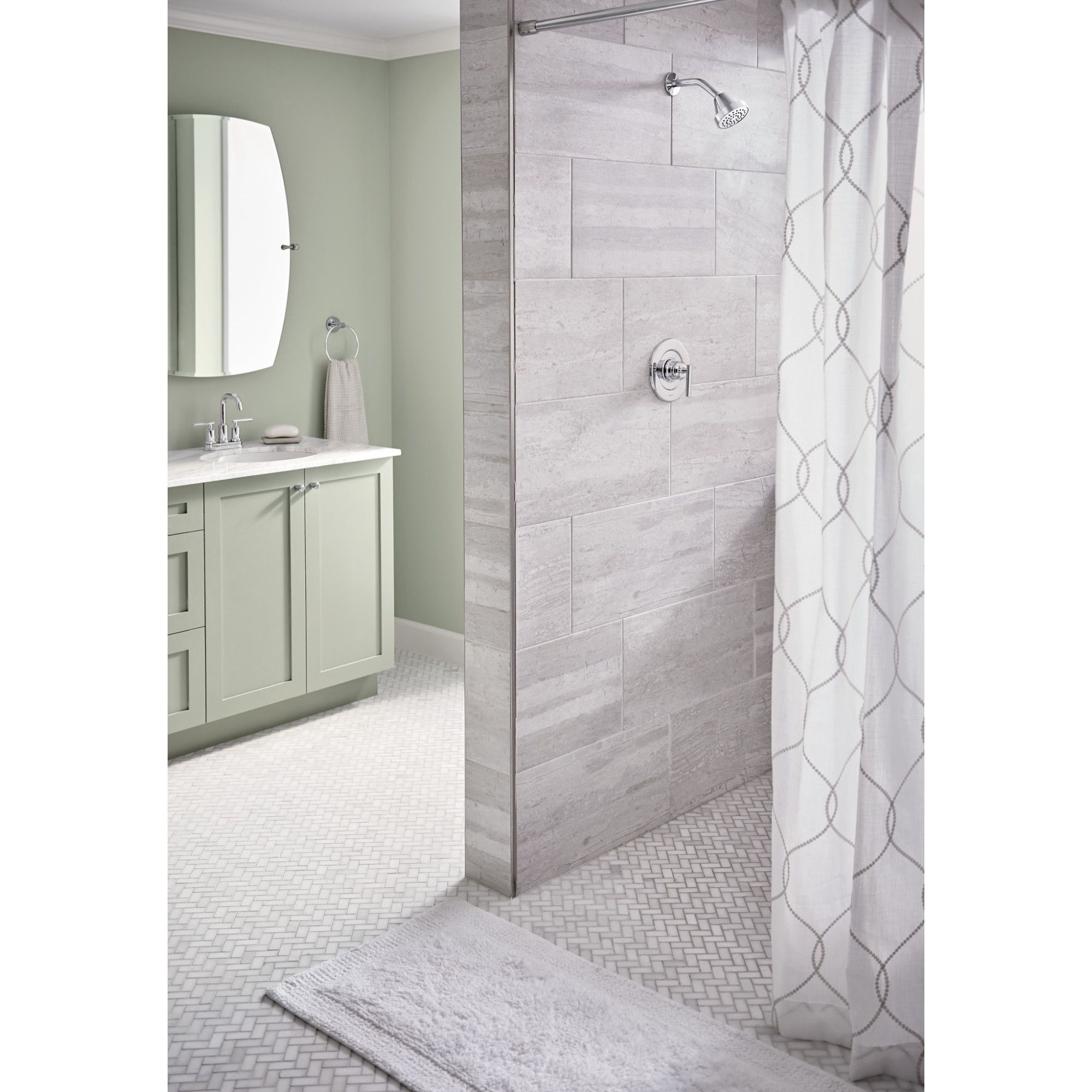 Grifo para bañera y ducha de 1 manija en cromo de Moen (Válvula se vende por separado) - T2902NH