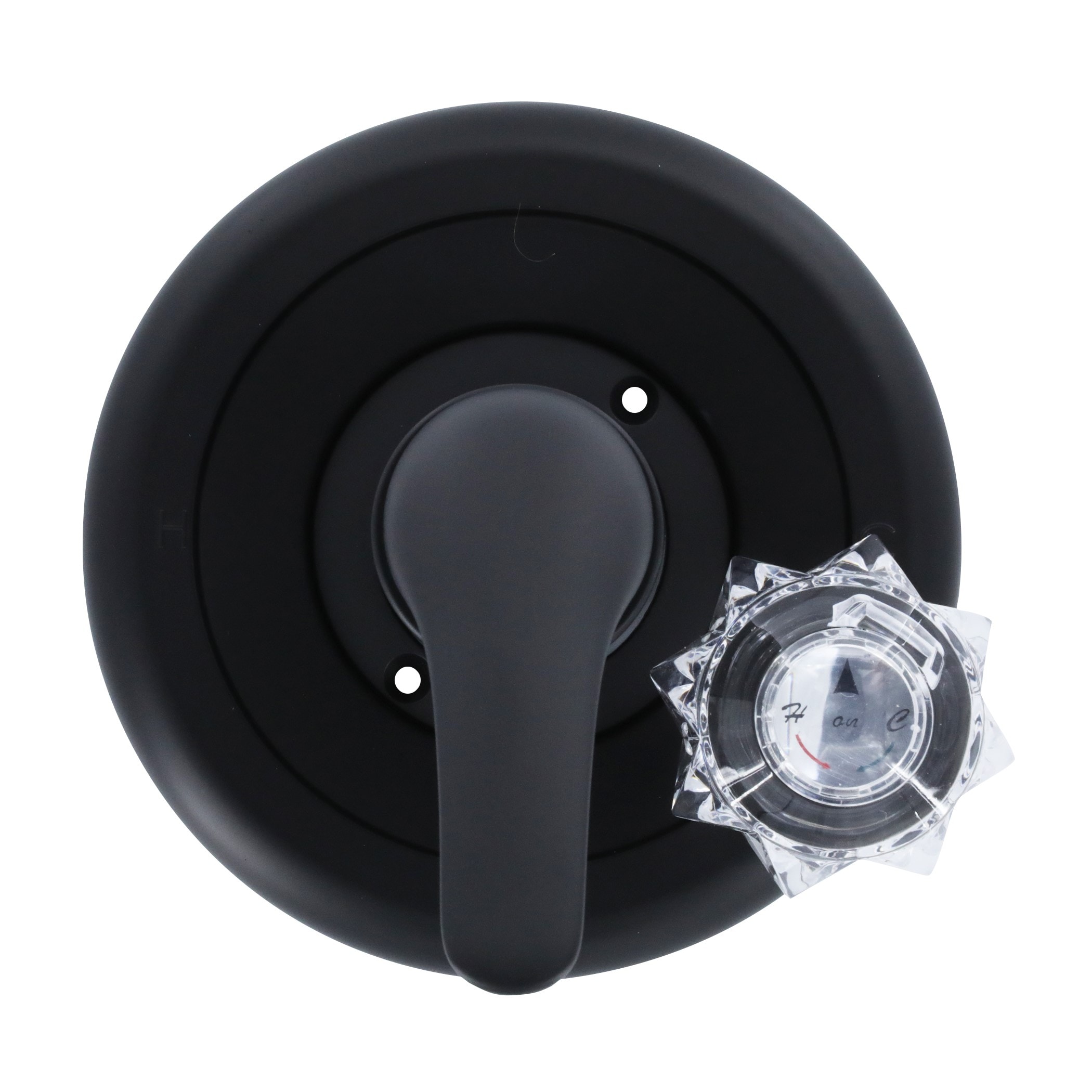 Grifo para bañera y regadera de 2 manijas en negro mate de Danco, se vende por separado