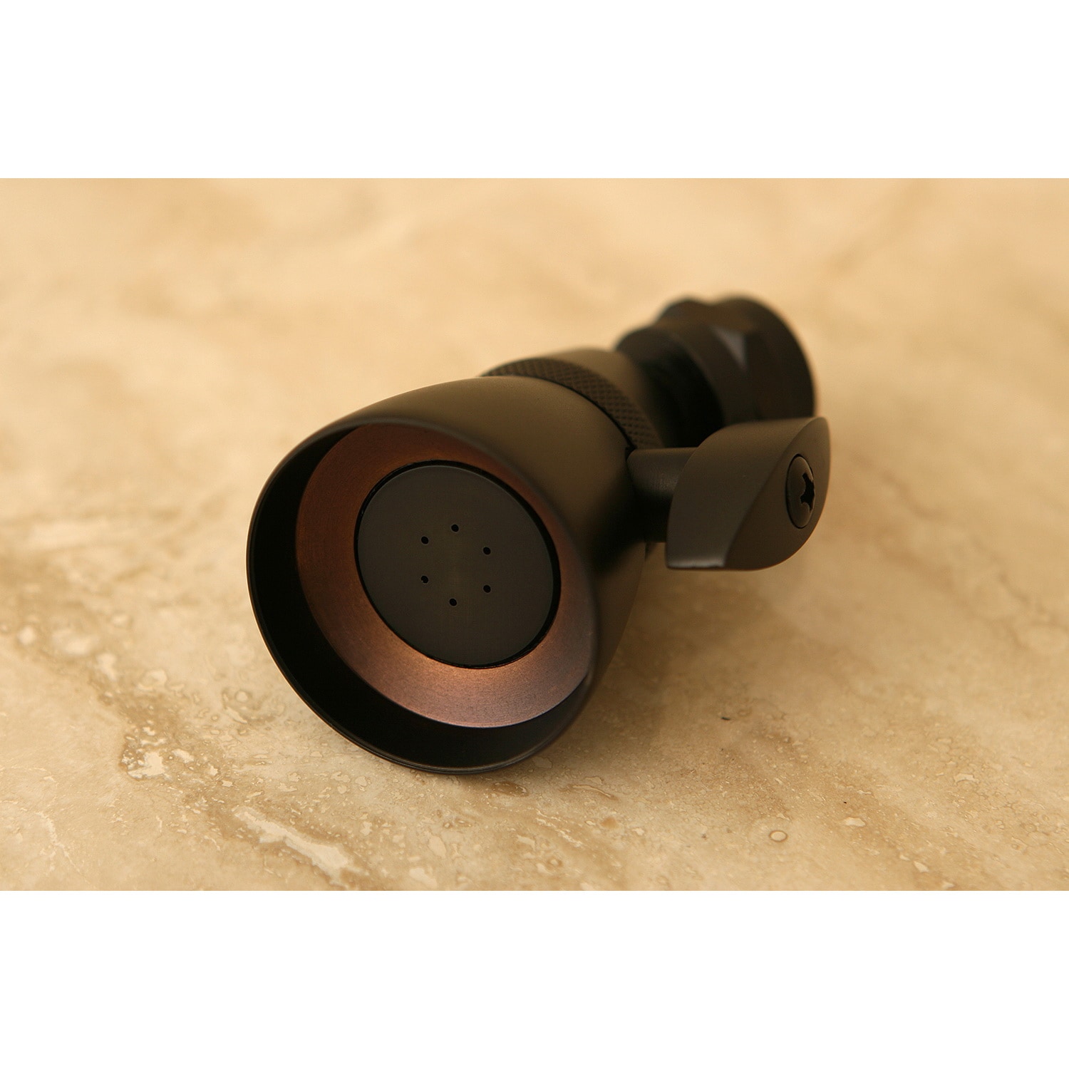 Grifo para bañera y ducha redondo de 1.75 pulgadas, de bronce aceitado con doble mango y función múltiple Kingston Brass Magellan y válvula WLKB245KL.
