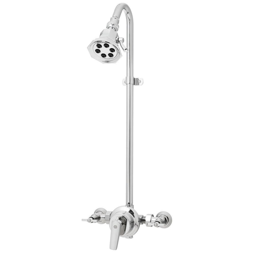 Grifo de ducha de 3.4 pulgadas con válvula y 2 manijas en cromo pulido marca Speakman Sentinel Mark II